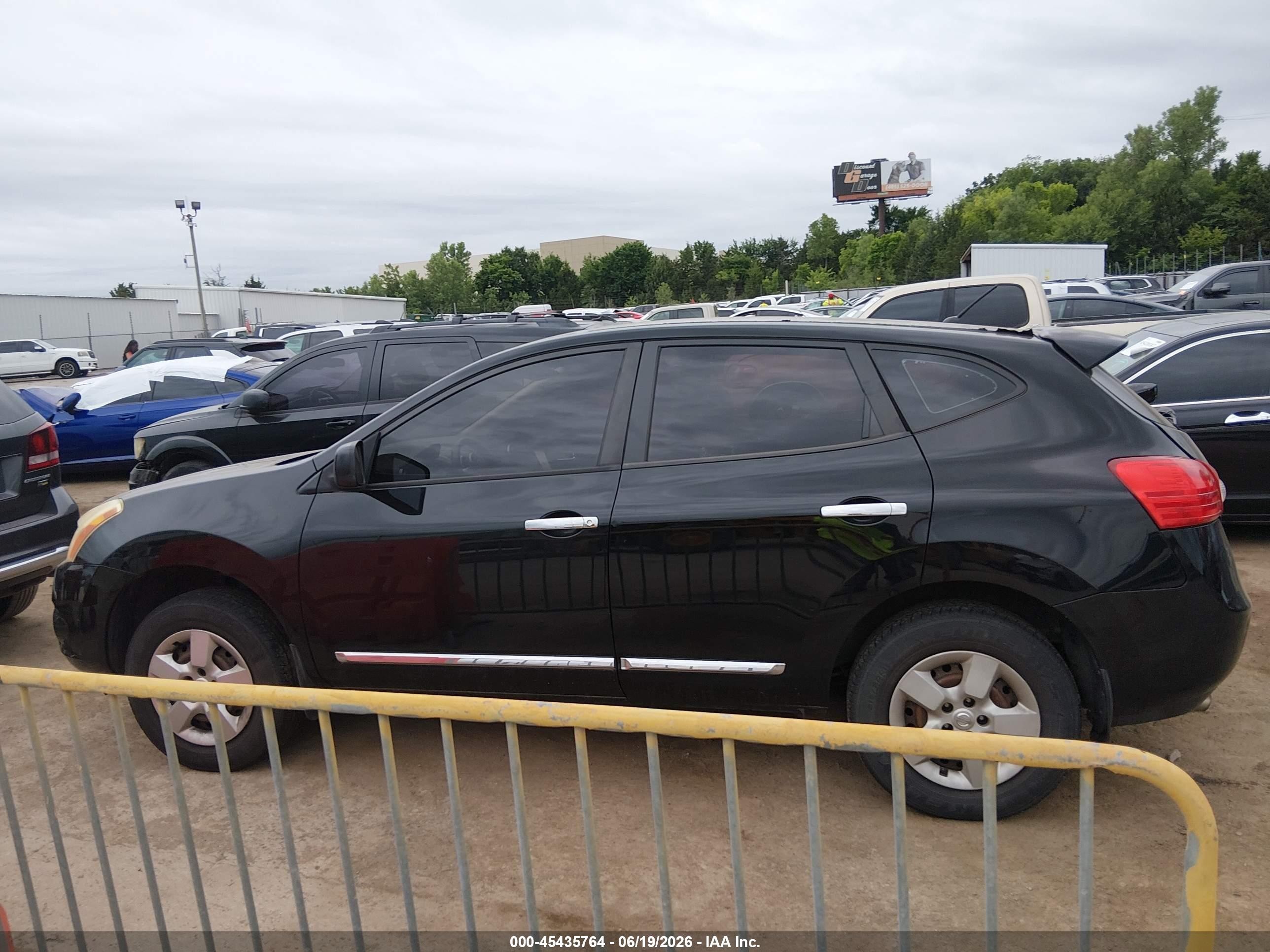 2012 Nissan Rogue S Black vin: JN8AS5MV0CW707526
