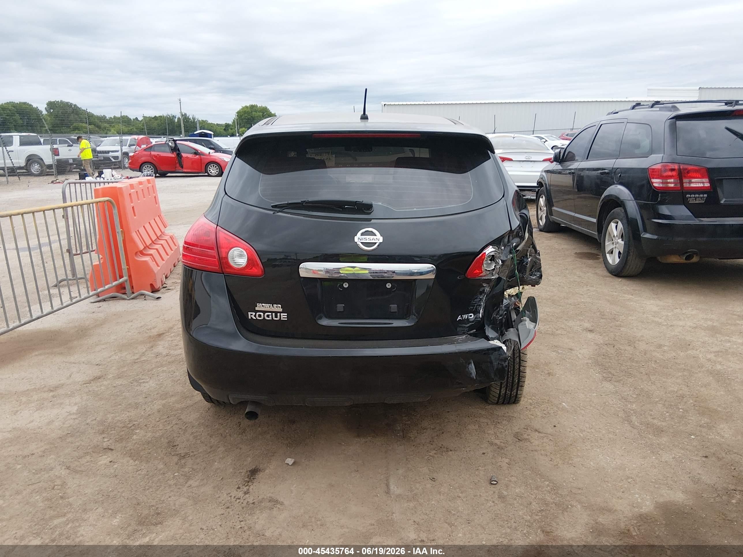 2012 Nissan Rogue S Black vin: JN8AS5MV0CW707526