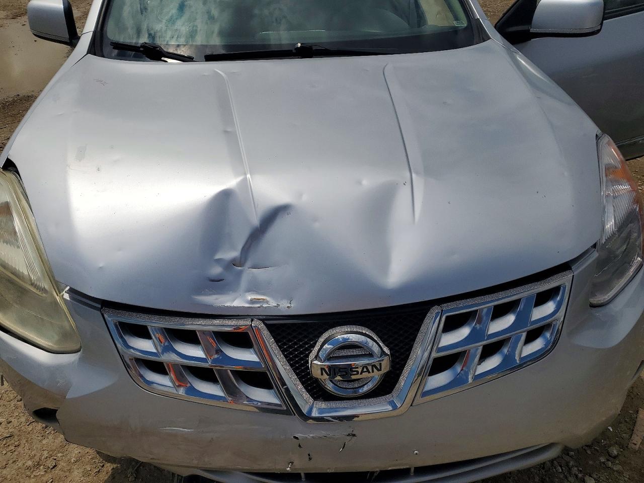 2013 Nissan Rogue S Silver vin: JN8AS5MV0DW103217