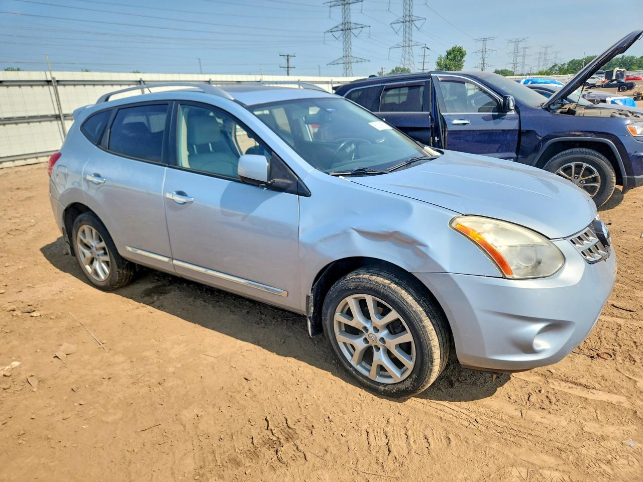 2013 Nissan Rogue S Blue vin: JN8AS5MV0DW111317
