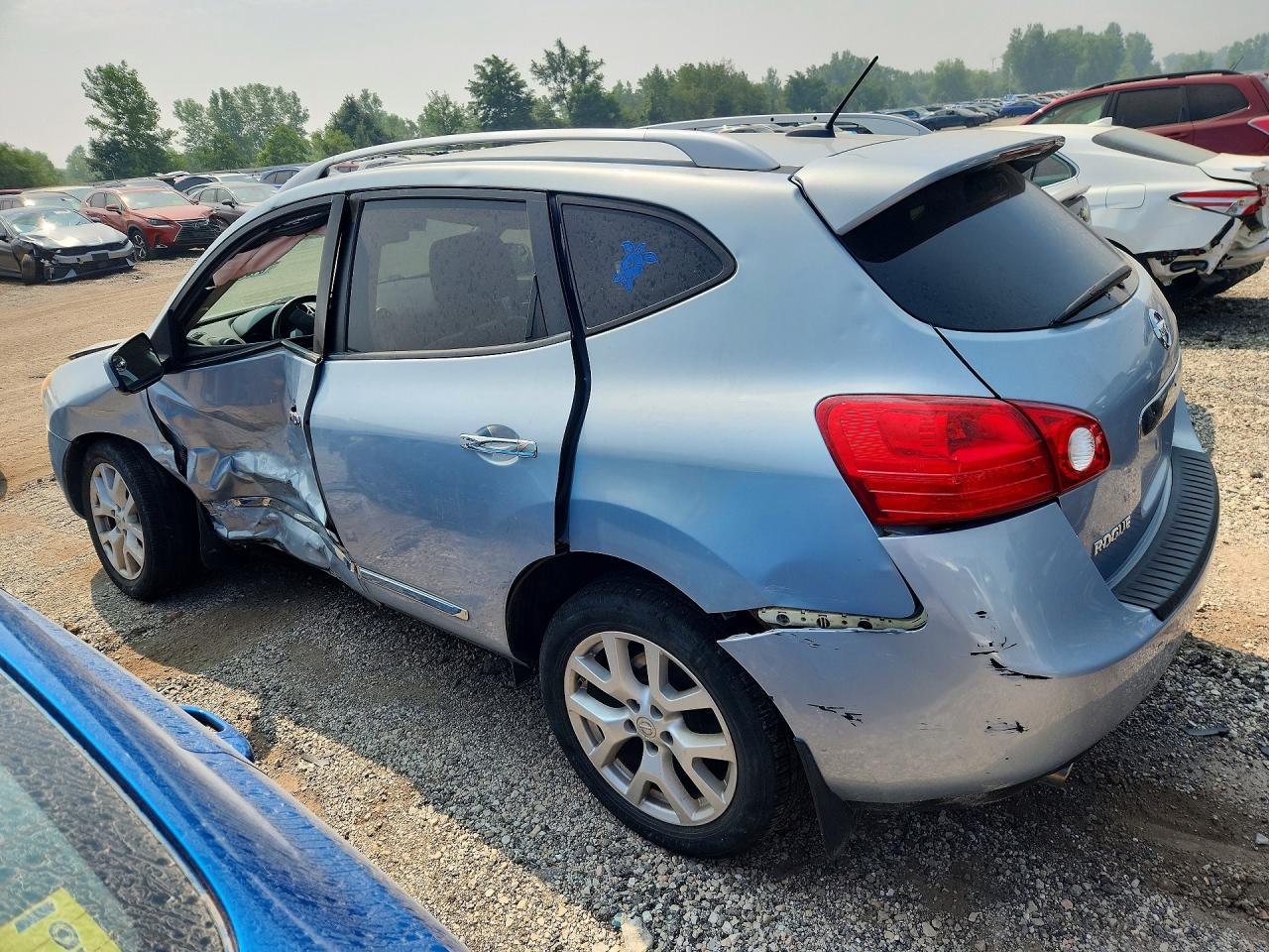 2013 Nissan Rogue S Blue vin: JN8AS5MV0DW111317
