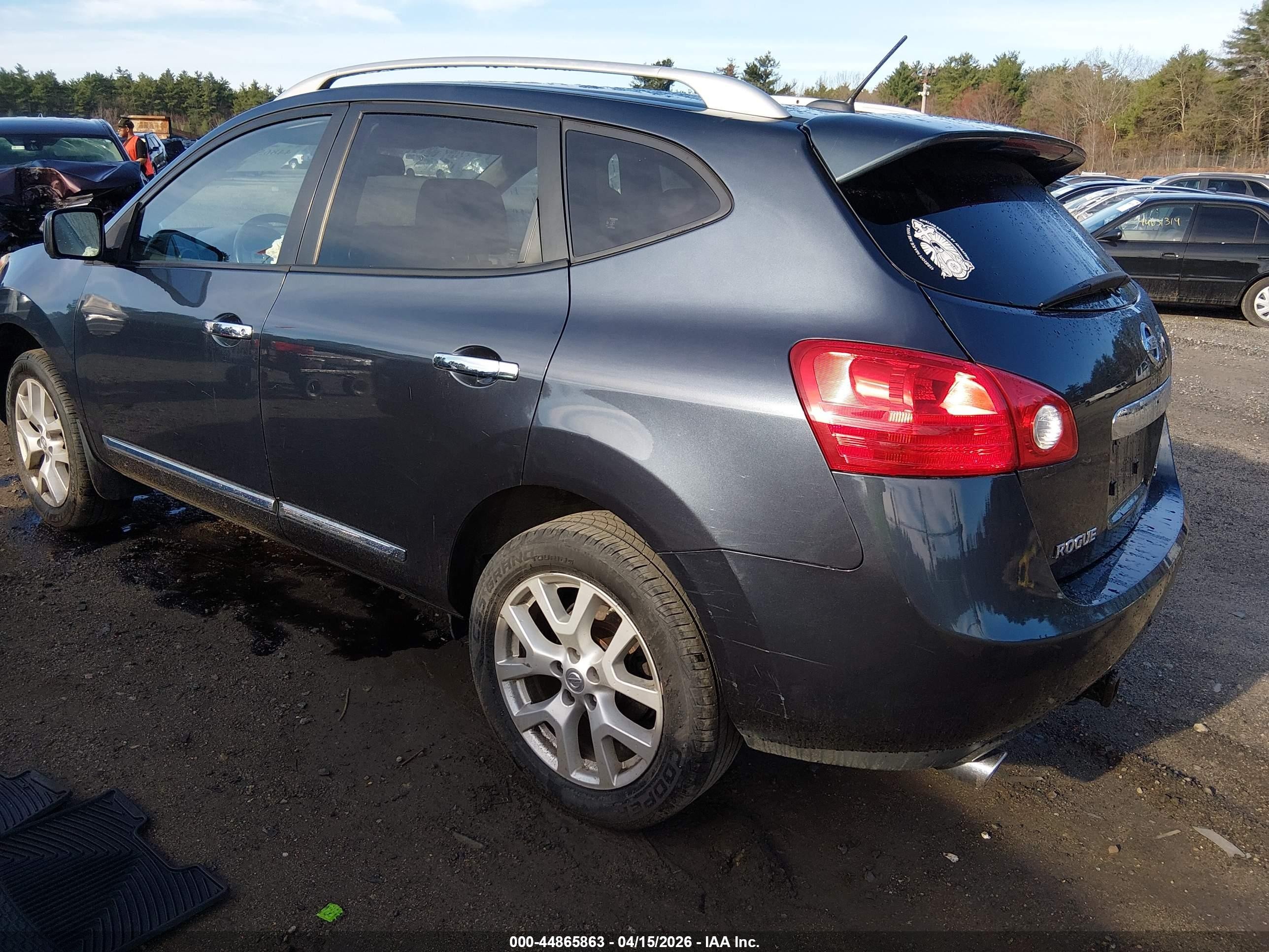 2013 Nissan Rogue Sv W/sl Pkg Blue vin: JN8AS5MV0DW111415