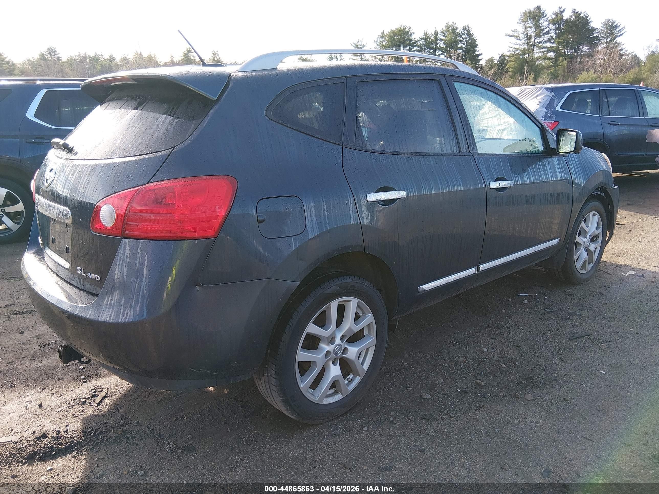 2013 Nissan Rogue Sv W/sl Pkg Blue vin: JN8AS5MV0DW111415