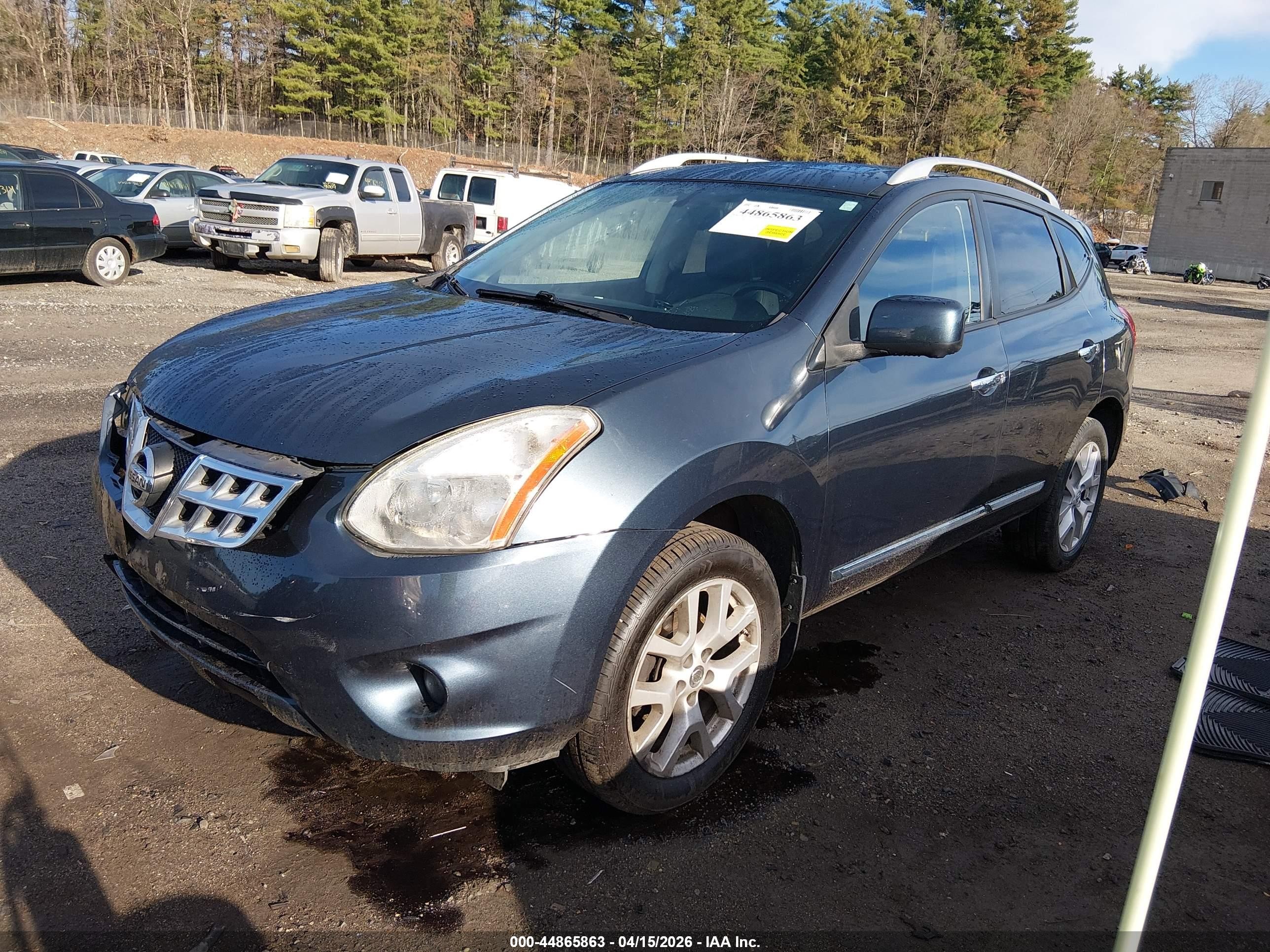 2013 Nissan Rogue Sv W/sl Pkg Blue vin: JN8AS5MV0DW111415