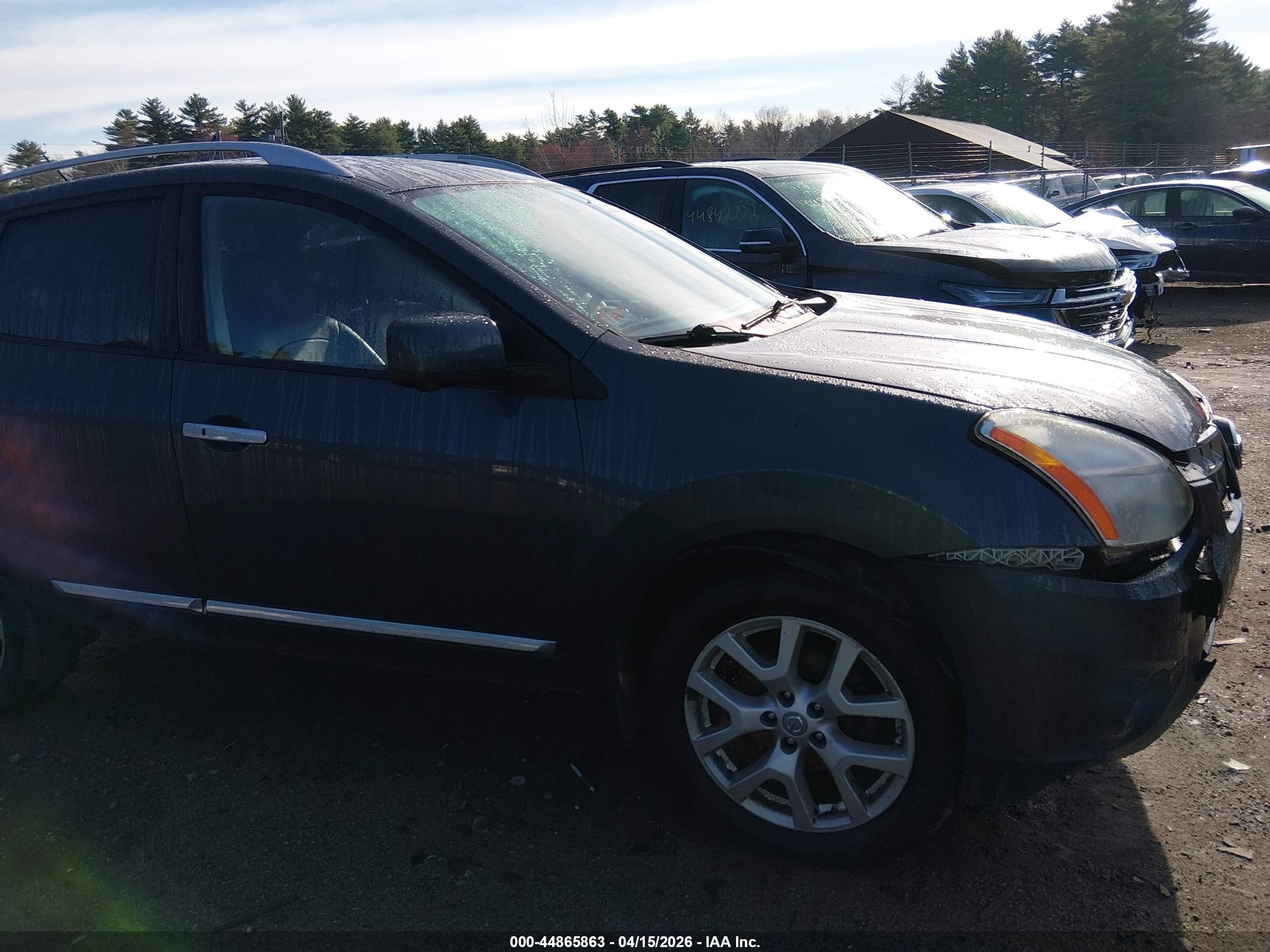 2013 Nissan Rogue Sv W/sl Pkg Blue vin: JN8AS5MV0DW111415
