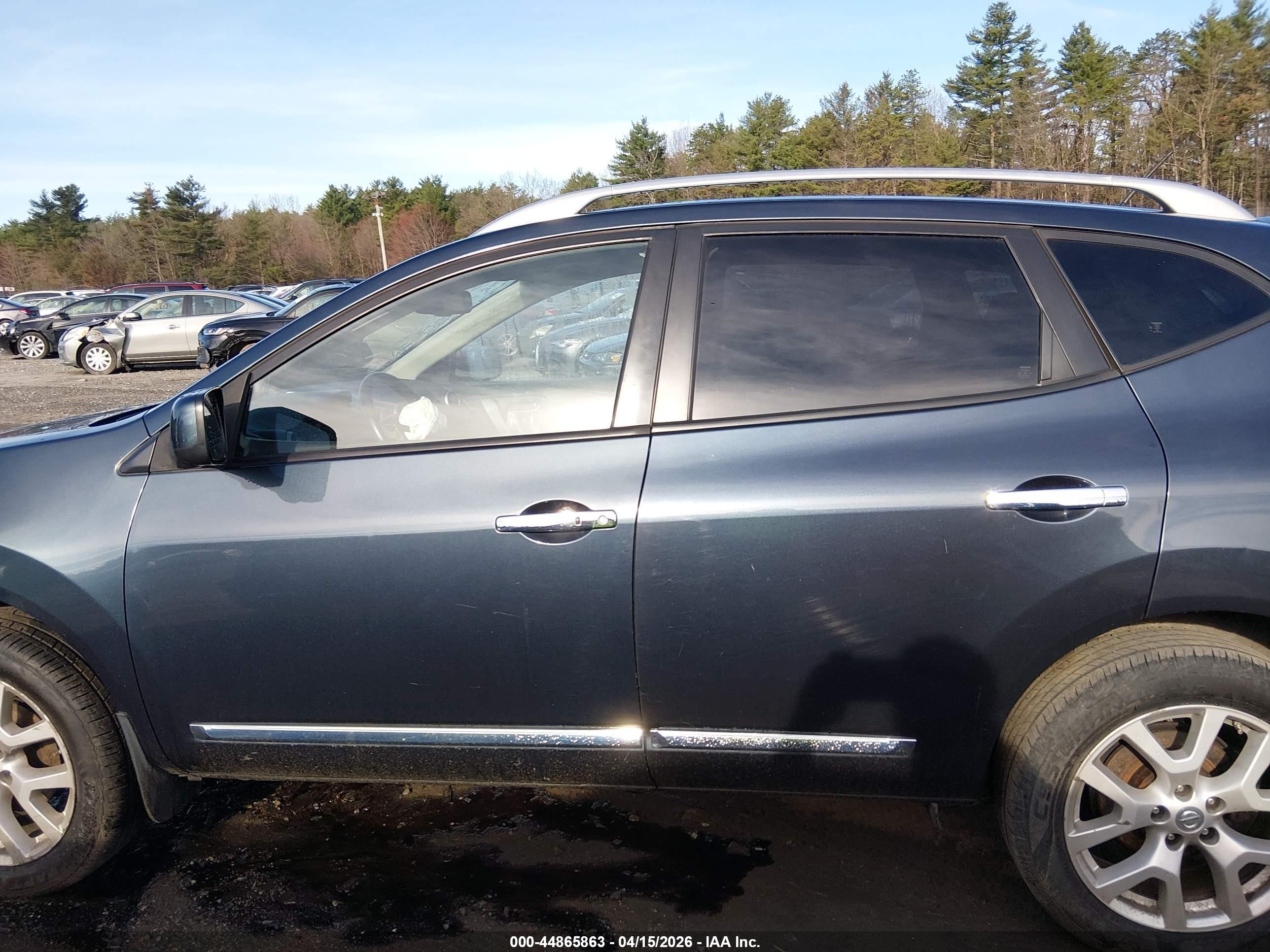 2013 Nissan Rogue Sv W/sl Pkg Blue vin: JN8AS5MV0DW111415