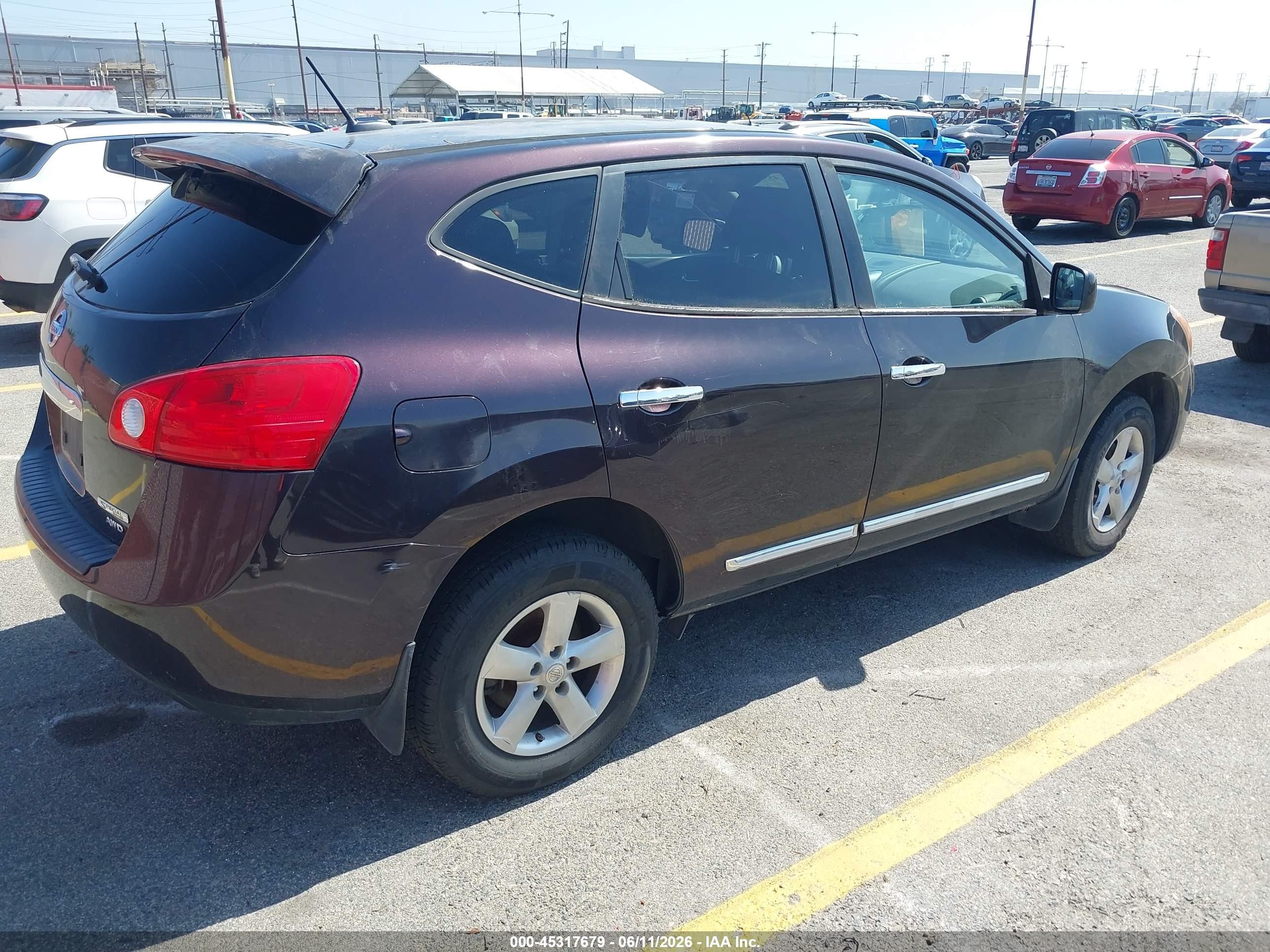 2013 Nissan Rogue S Purple vin: JN8AS5MV0DW118980