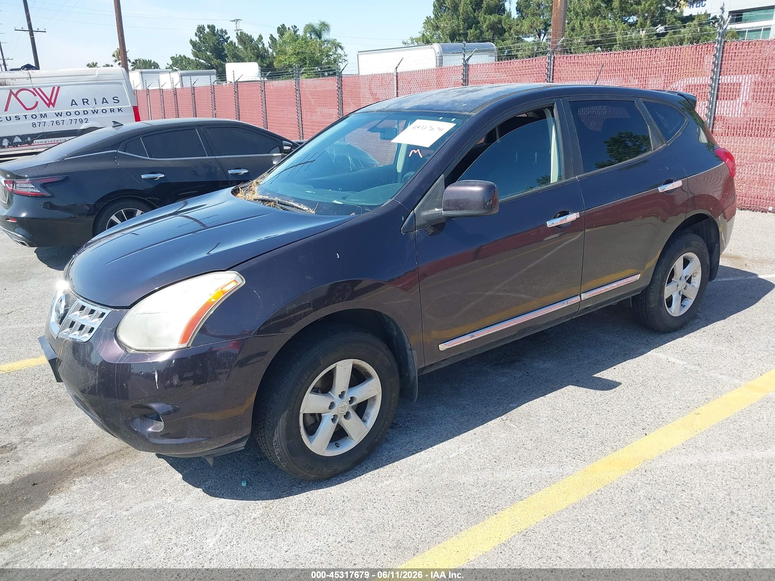 2013 Nissan Rogue S Purple vin: JN8AS5MV0DW118980