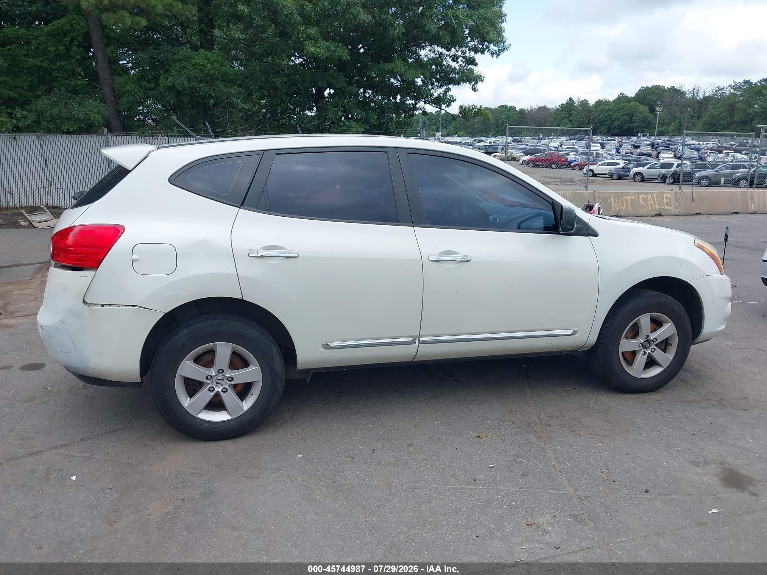 2013 Nissan Rogue S White vin: JN8AS5MV0DW121667