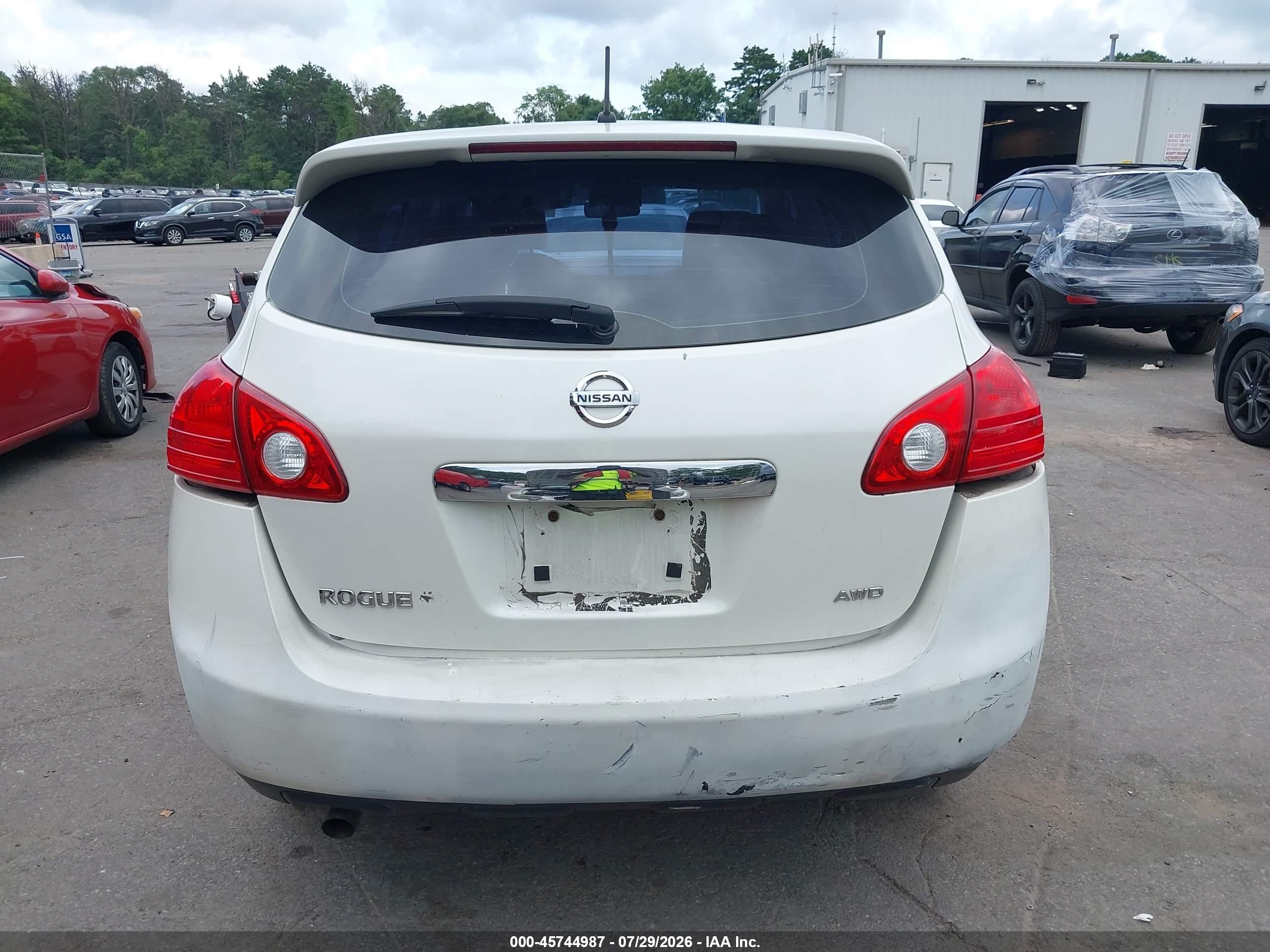 2013 Nissan Rogue S White vin: JN8AS5MV0DW121667