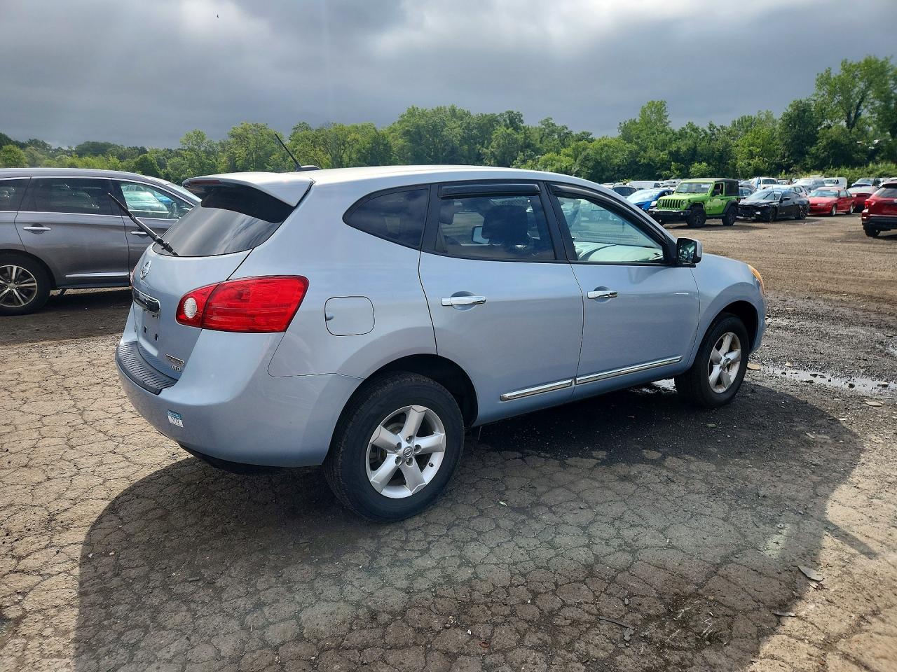 2013 Nissan Rogue S Gray vin: JN8AS5MV0DW122365