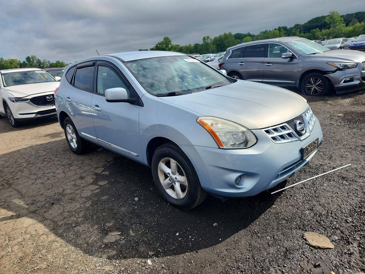 2013 Nissan Rogue S Gray vin: JN8AS5MV0DW122365