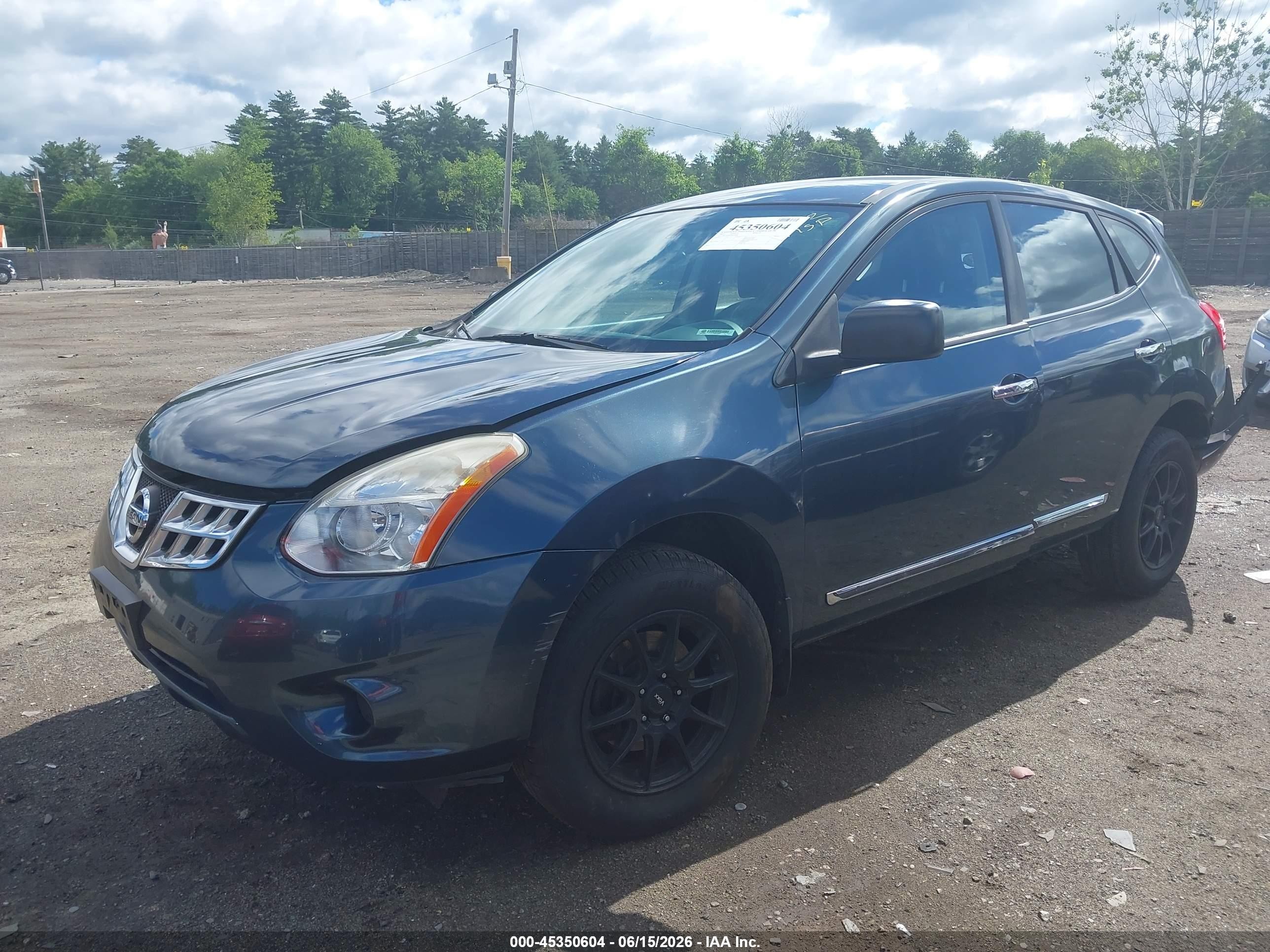 2013 Nissan Rogue S Blue vin: JN8AS5MV0DW123936