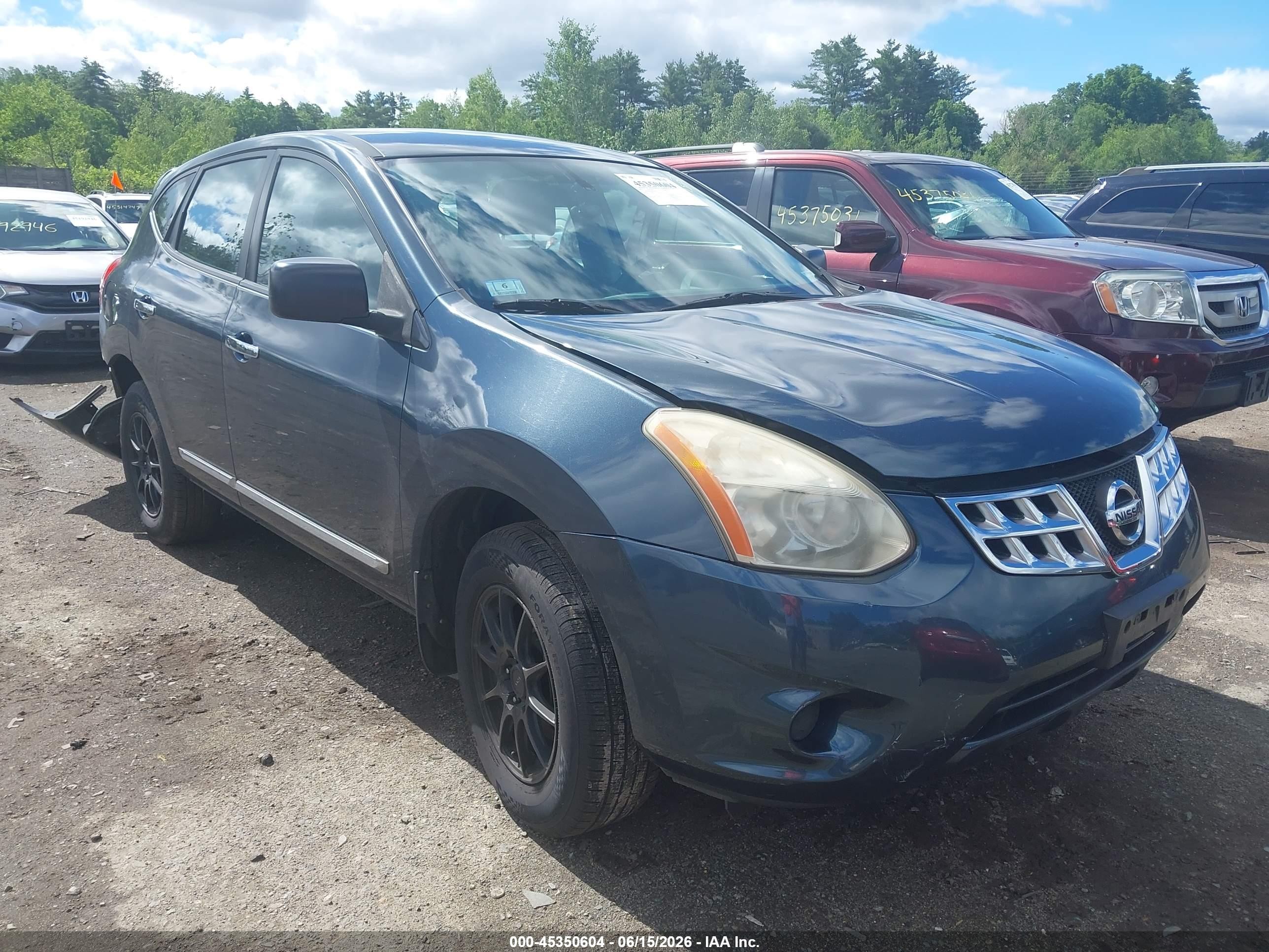 2013 Nissan Rogue S Blue vin: JN8AS5MV0DW123936