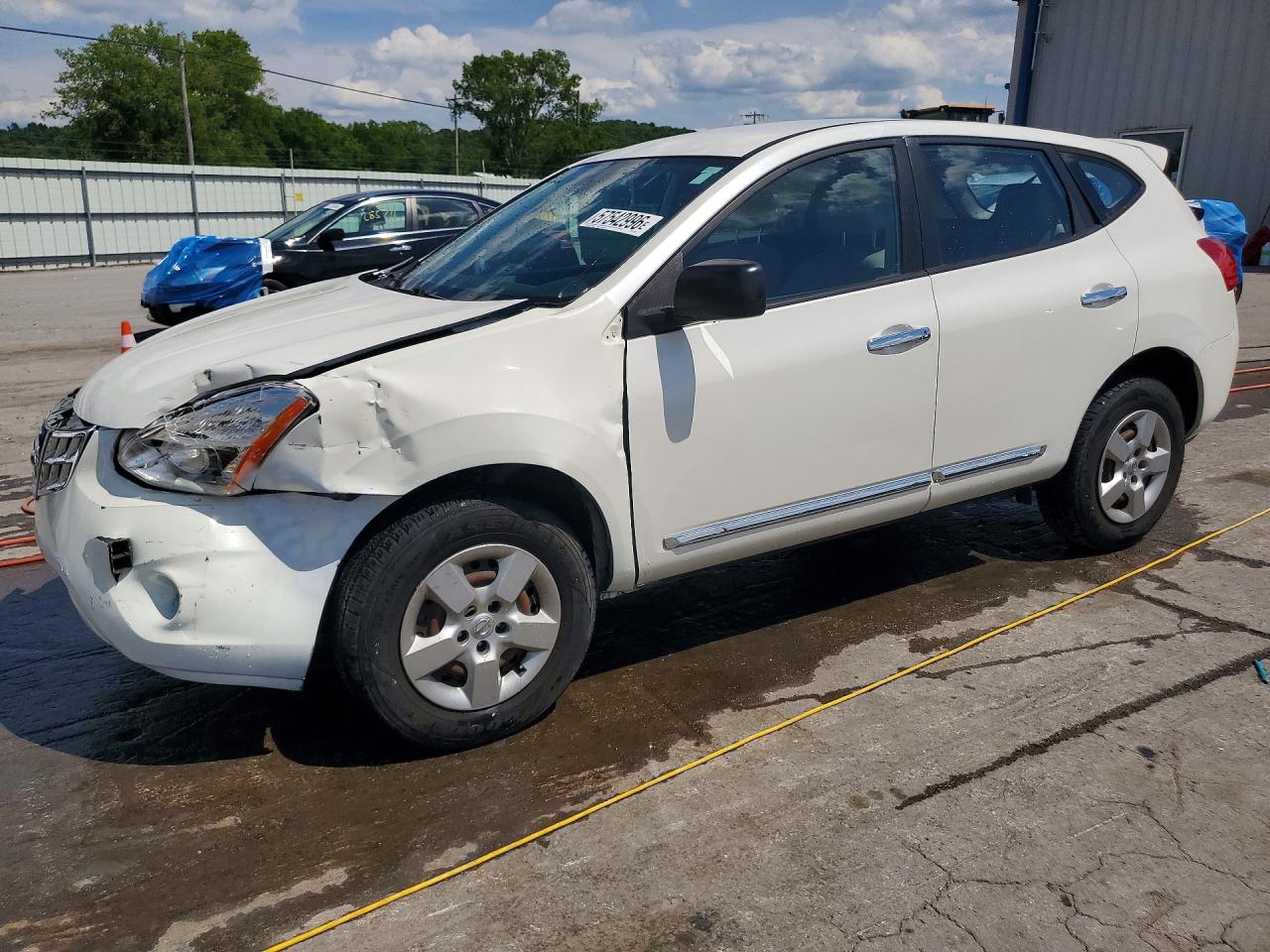 2013 Nissan Rogue S Белый vin: JN8AS5MV0DW132264