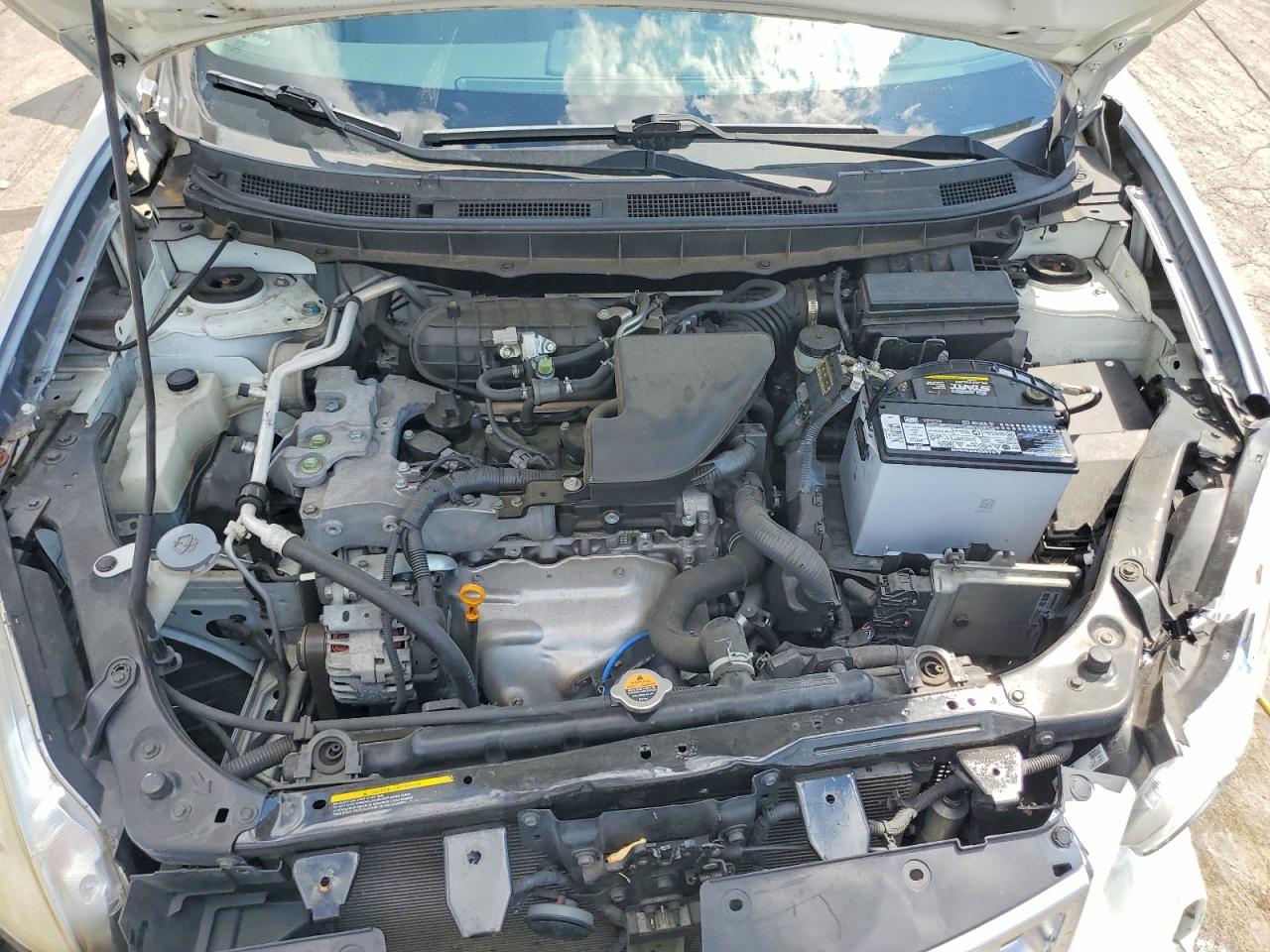 2013 Nissan Rogue S Белый vin: JN8AS5MV0DW132264