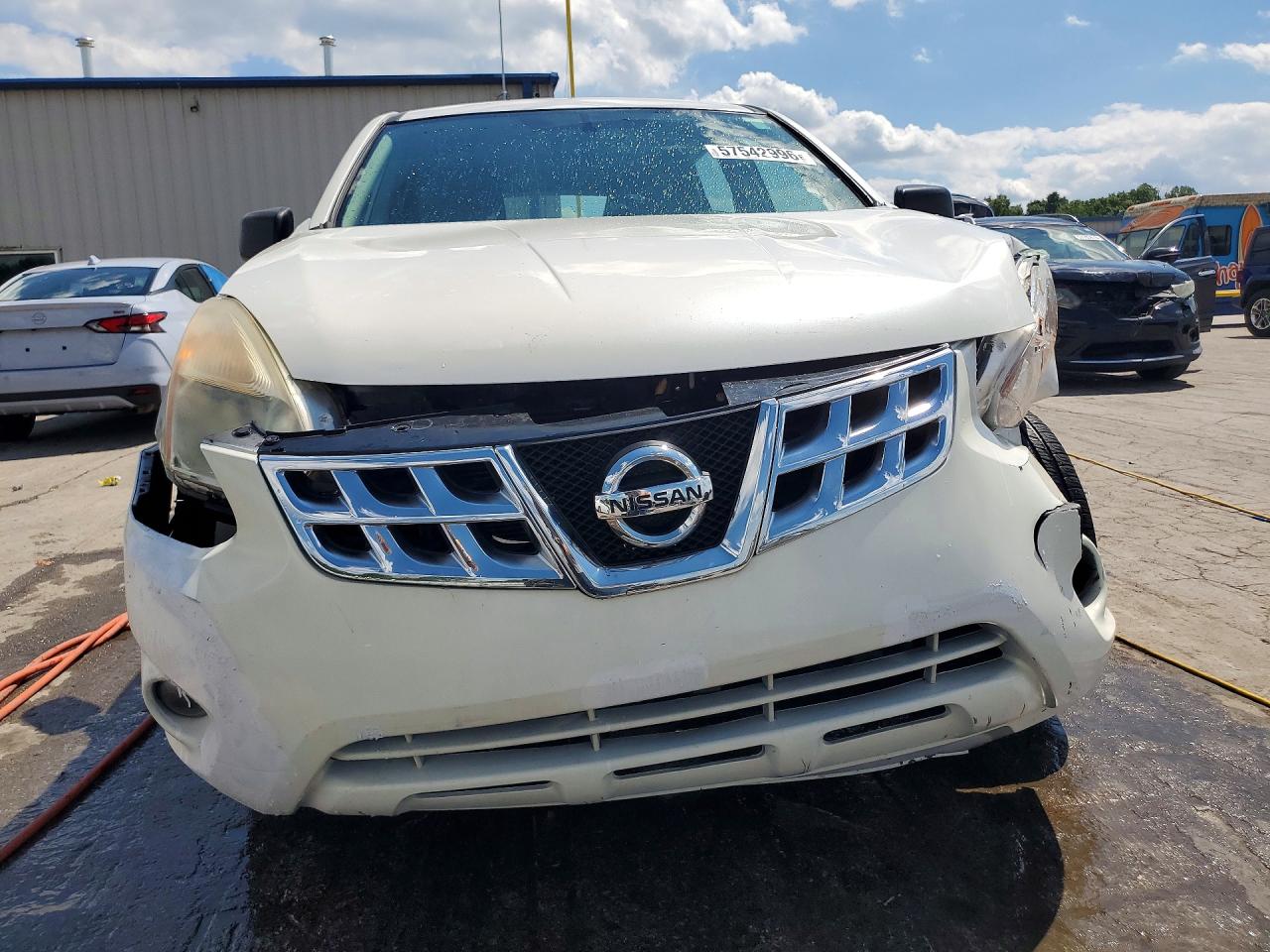 2013 Nissan Rogue S Белый vin: JN8AS5MV0DW132264