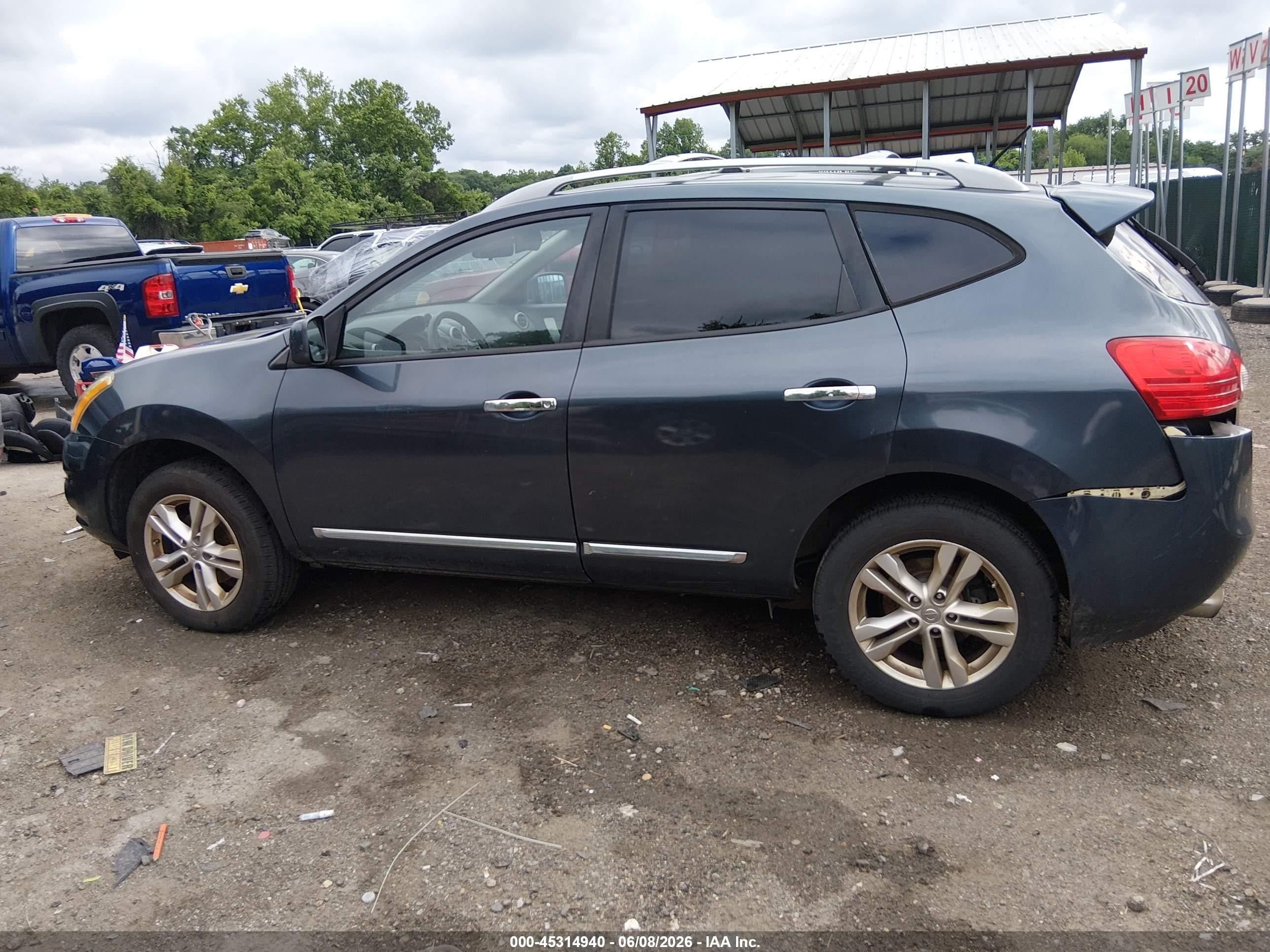 2013 Nissan Rogue Sv Gray vin: JN8AS5MV0DW145161