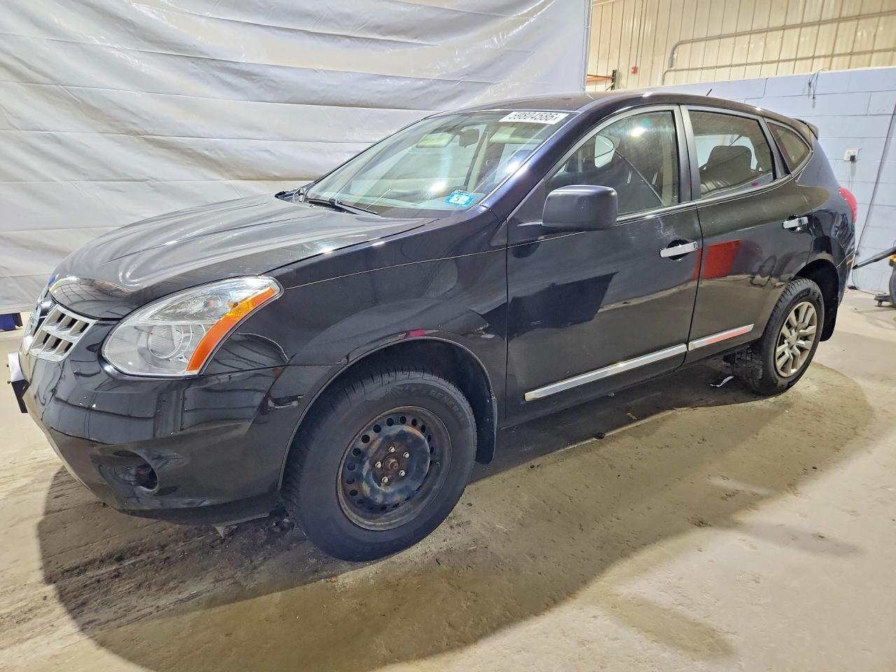 2013 Nissan Rogue S Black vin: JN8AS5MV0DW603460