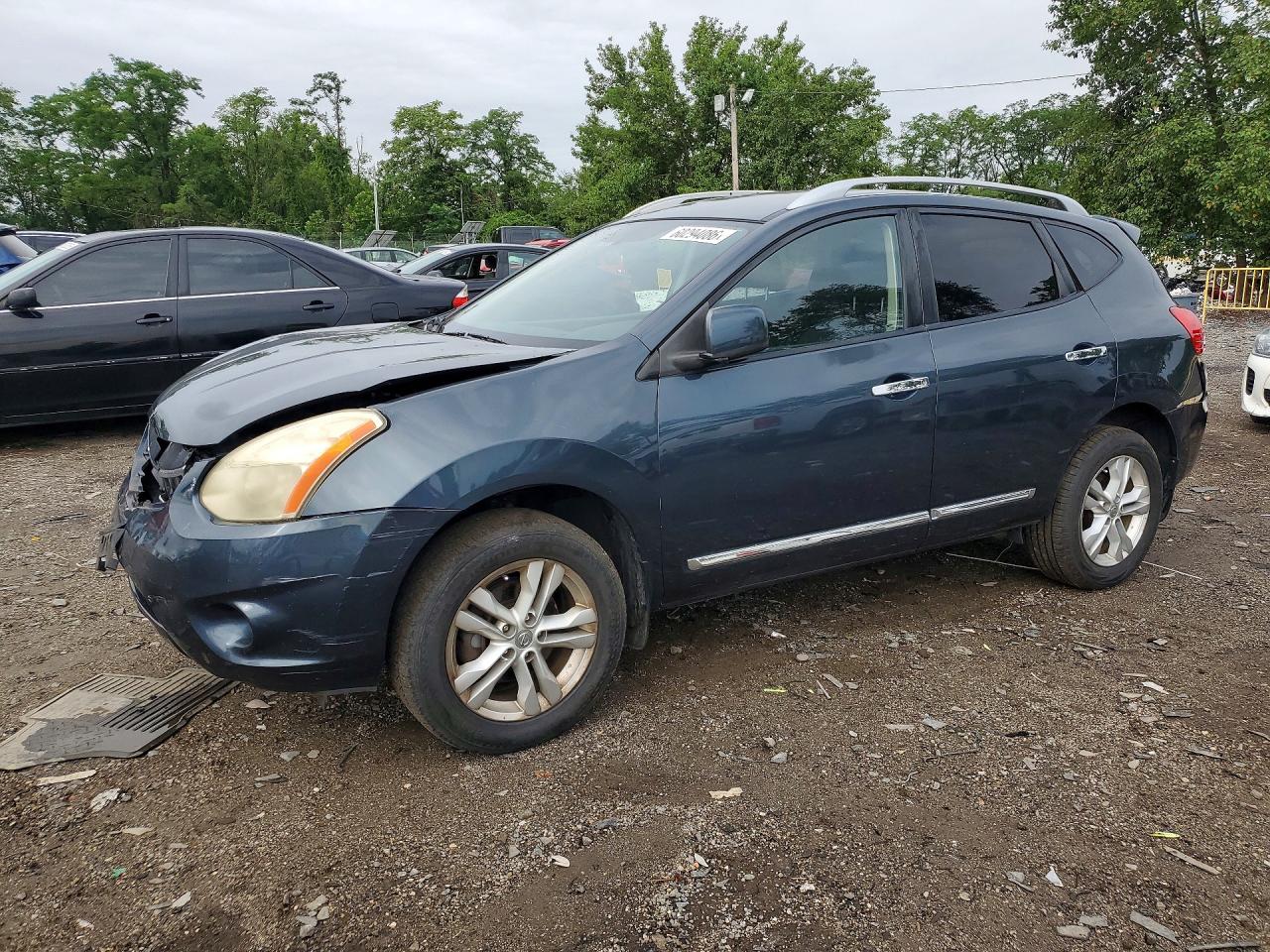 2013 Nissan Rogue S Синий vin: JN8AS5MV0DW608917