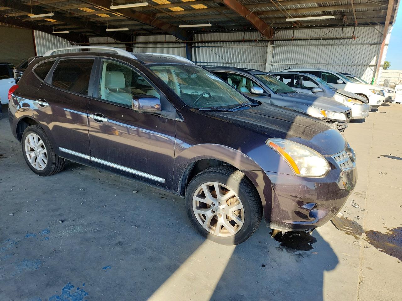 2013 Nissan Rogue S Purple vin: JN8AS5MV0DW639455