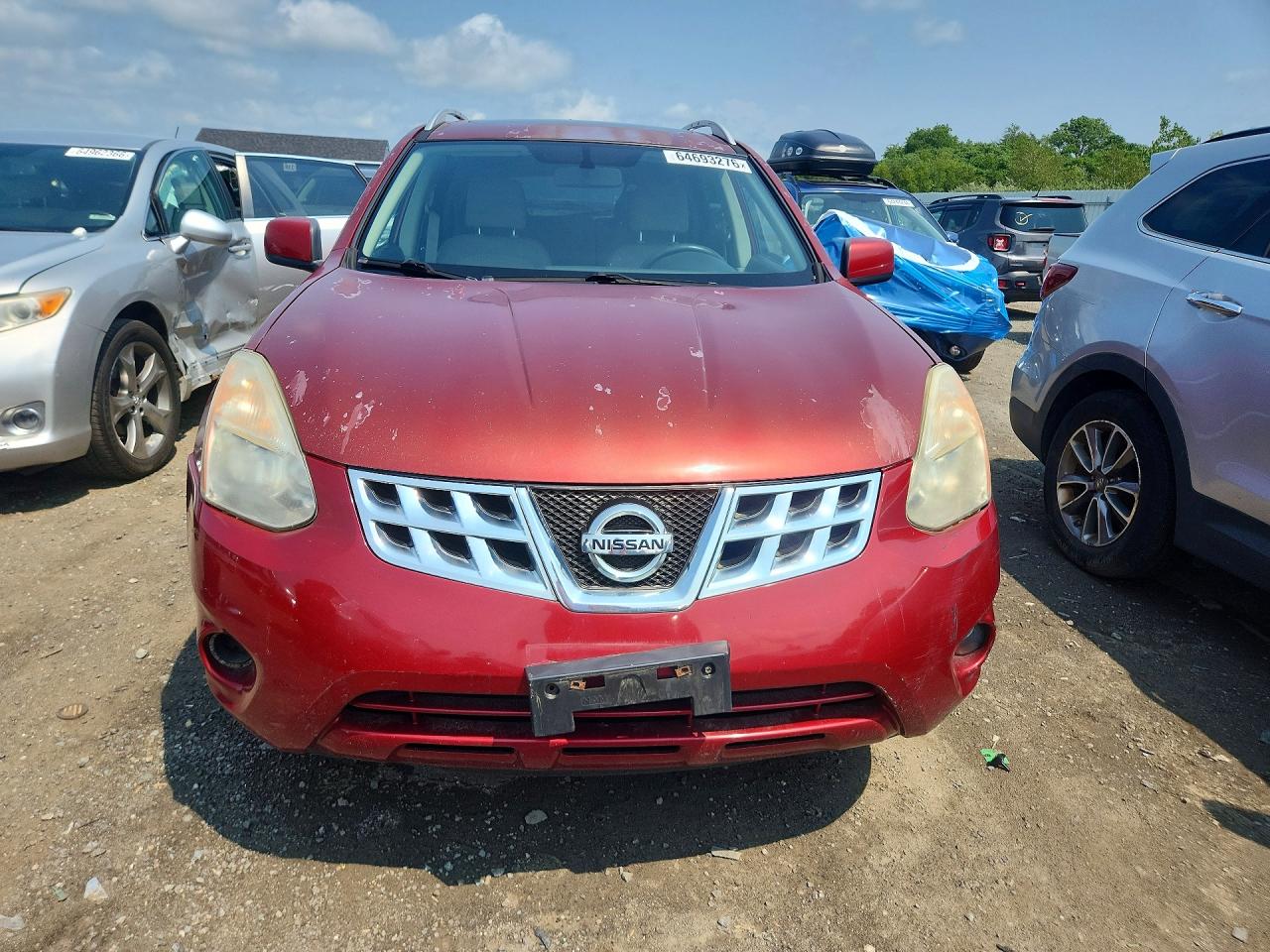 2013 Nissan Rogue S Red vin: JN8AS5MV0DW647409