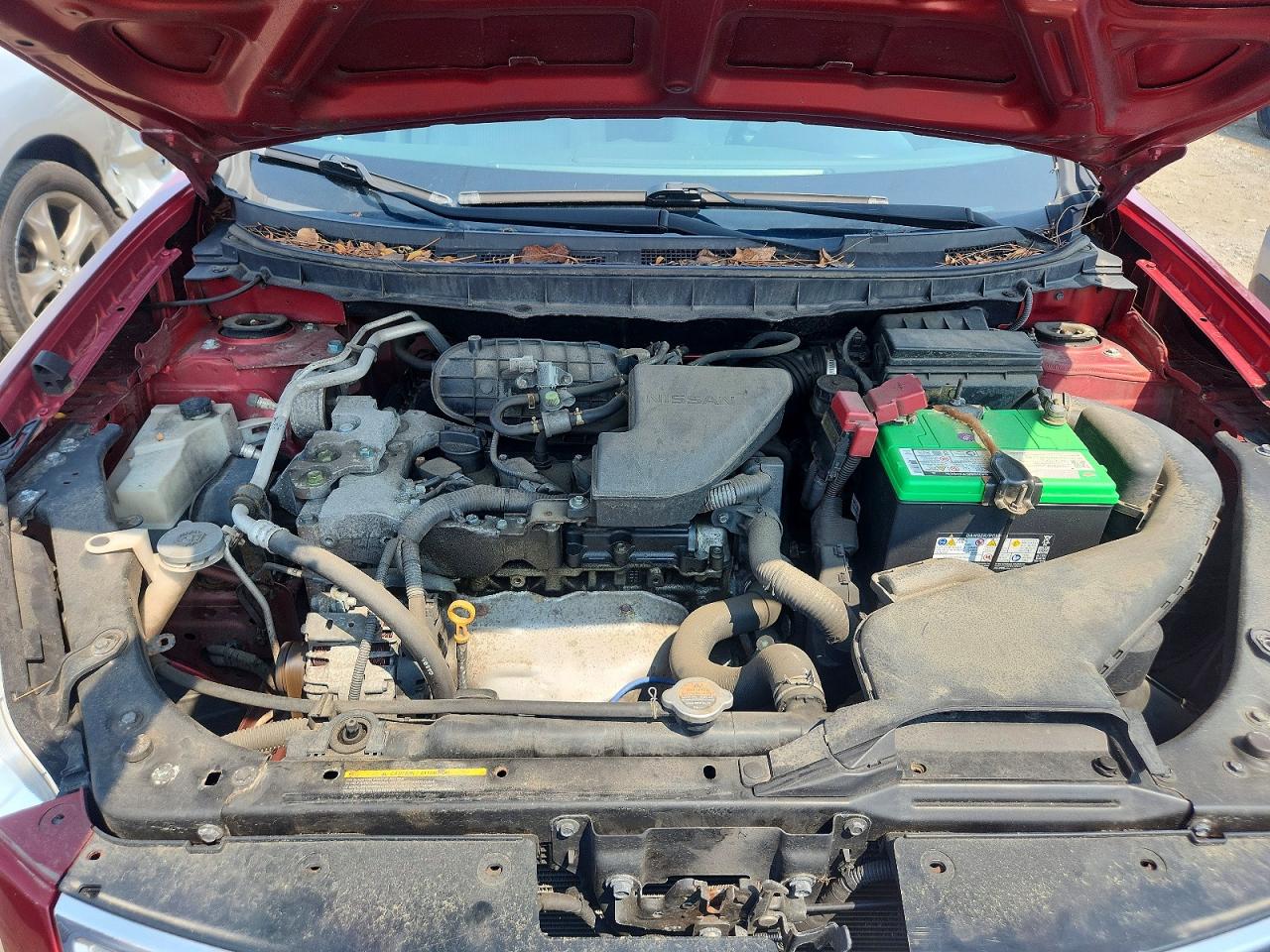 2013 Nissan Rogue S Red vin: JN8AS5MV0DW647409