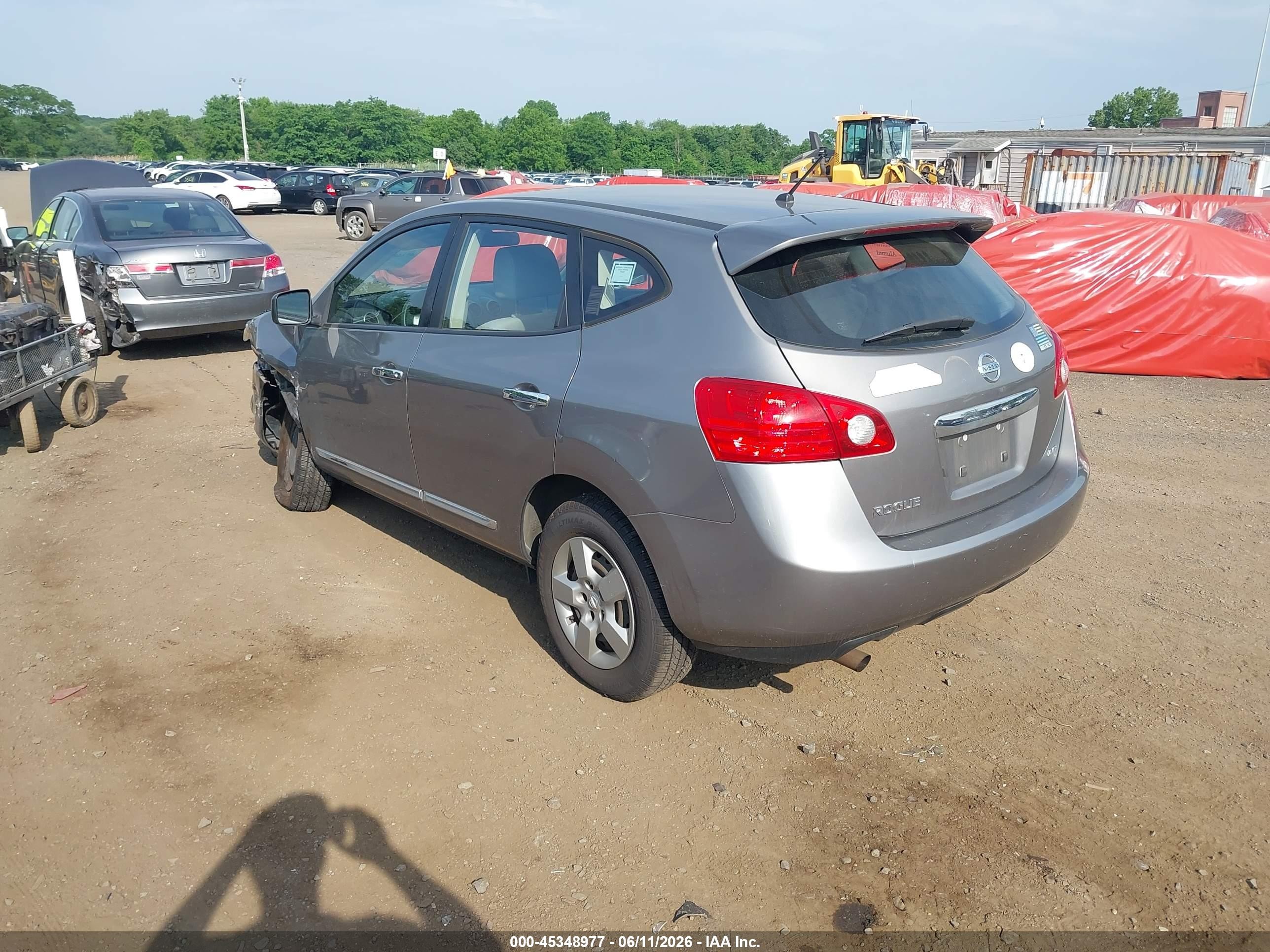 2013 Nissan Rogue S Gray vin: JN8AS5MV0DW649712