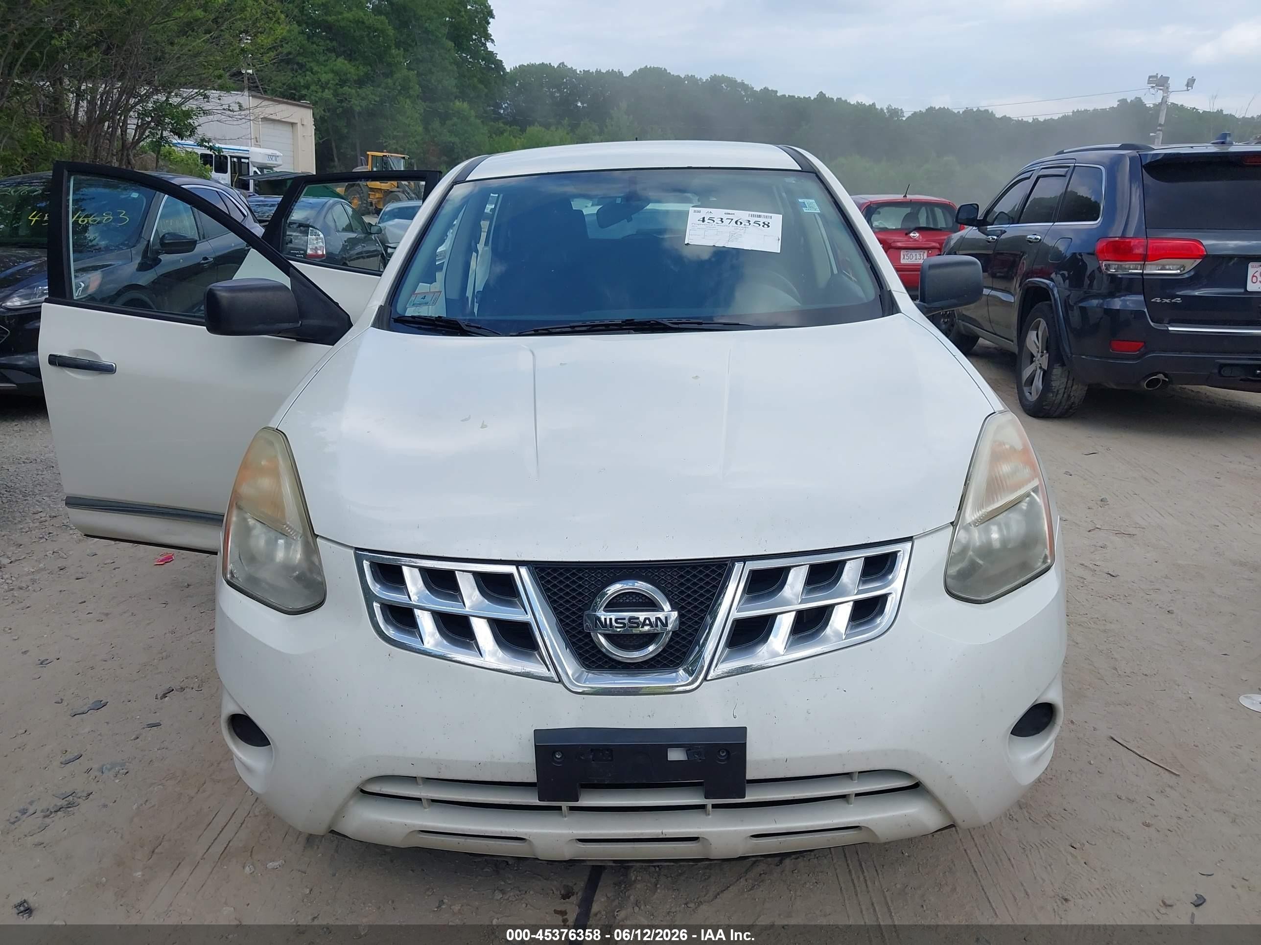 2013 Nissan Rogue S White vin: JN8AS5MV0DW650178