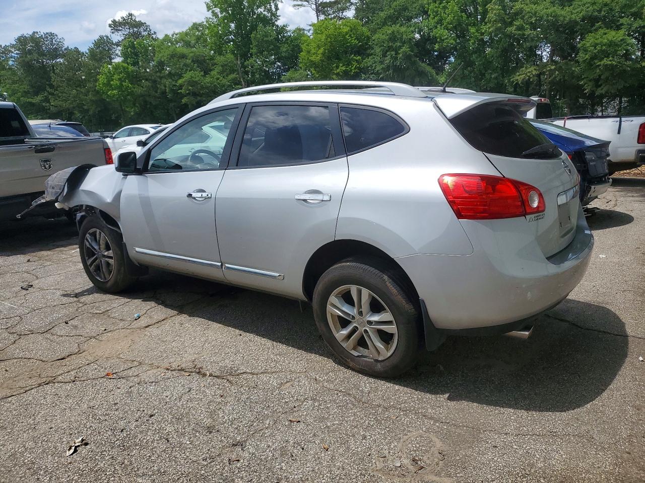 2013 Nissan Rogue S Silver vin: JN8AS5MV0DW654053