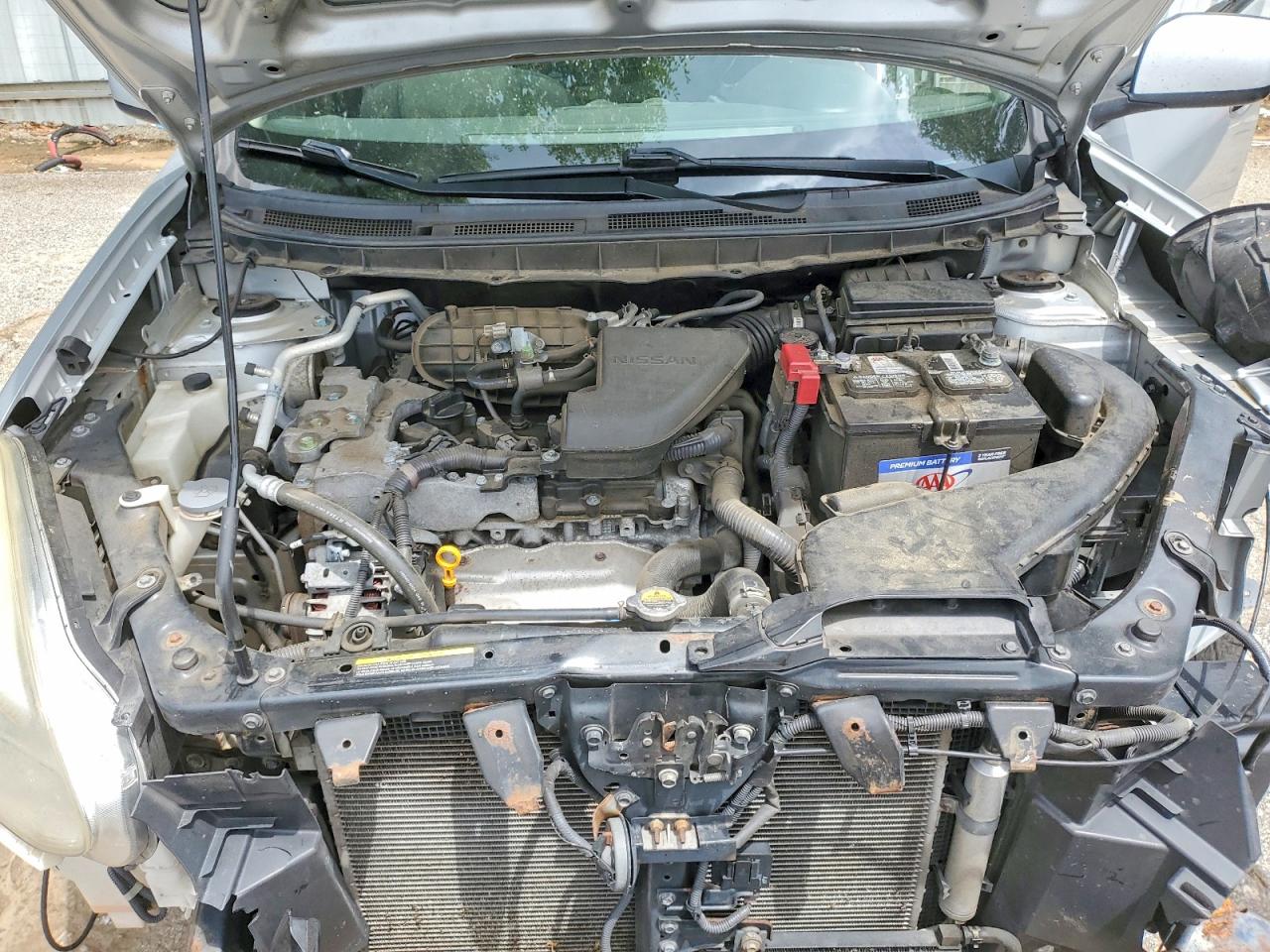 2013 Nissan Rogue S Silver vin: JN8AS5MV0DW654053