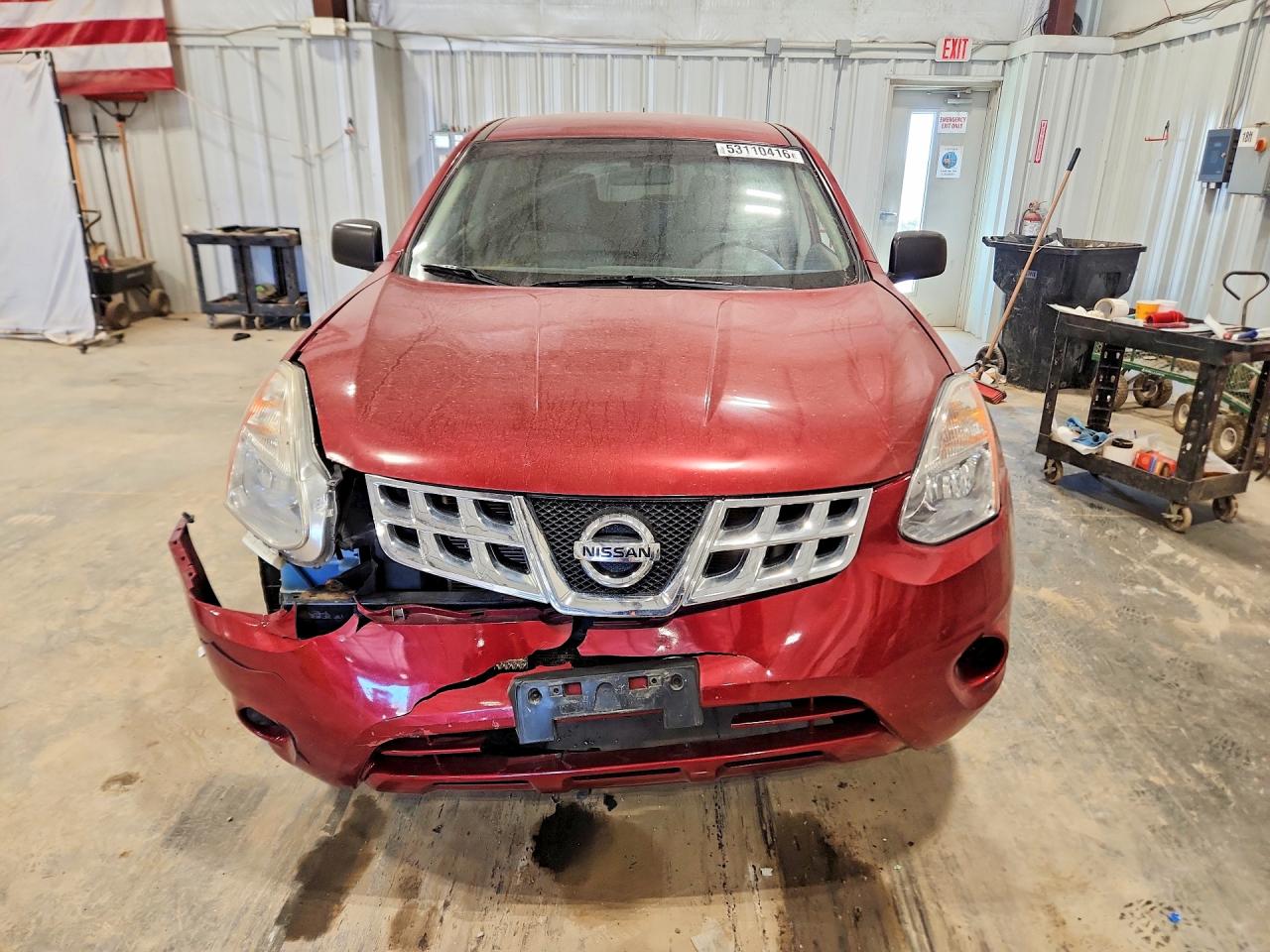 2013 Nissan Rogue S Burgundy vin: JN8AS5MV0DW655669