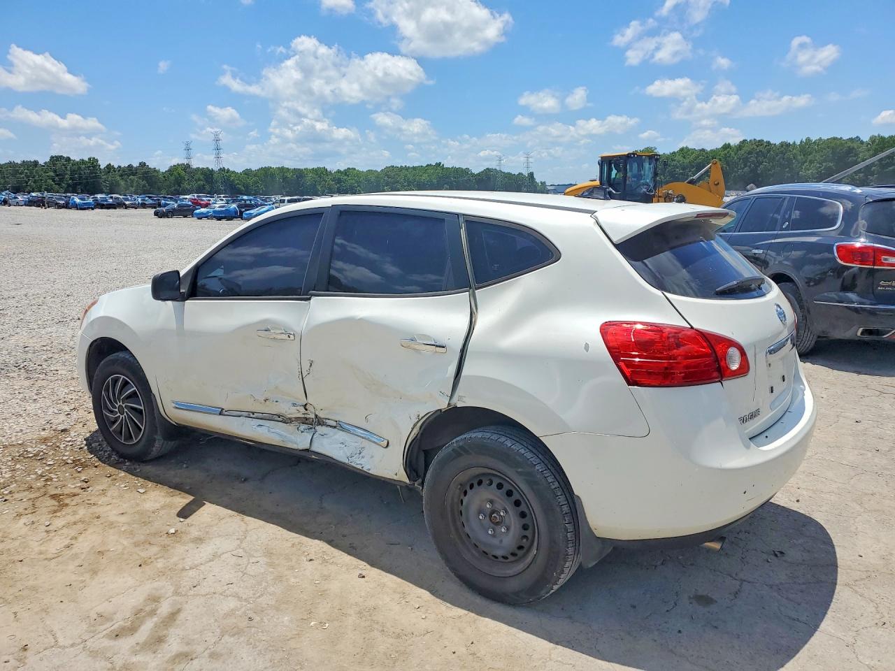 2013 Nissan Rogue S White vin: JN8AS5MV0DW663741