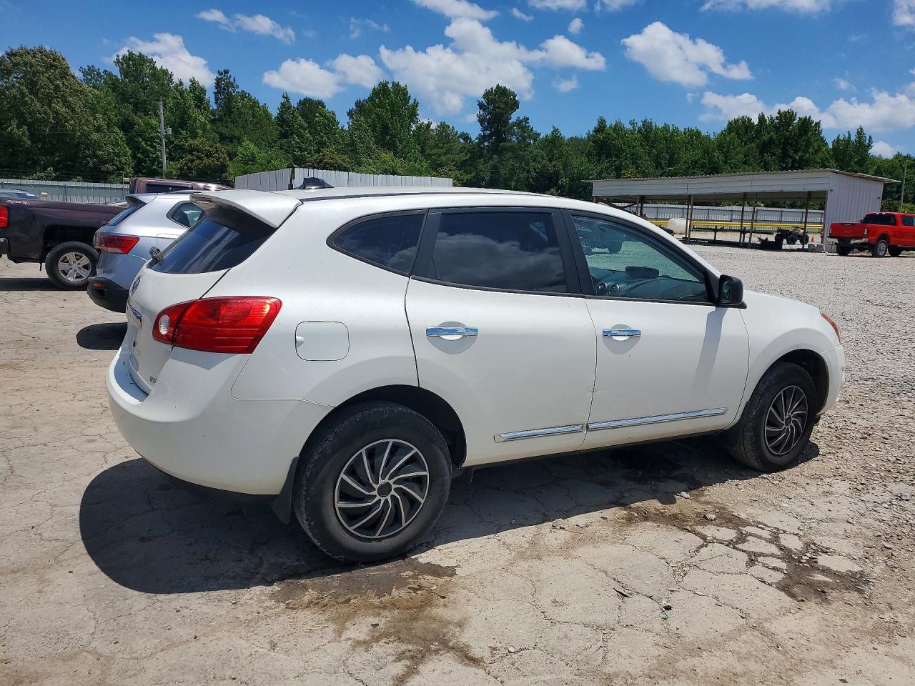 2013 Nissan Rogue S White vin: JN8AS5MV0DW663741