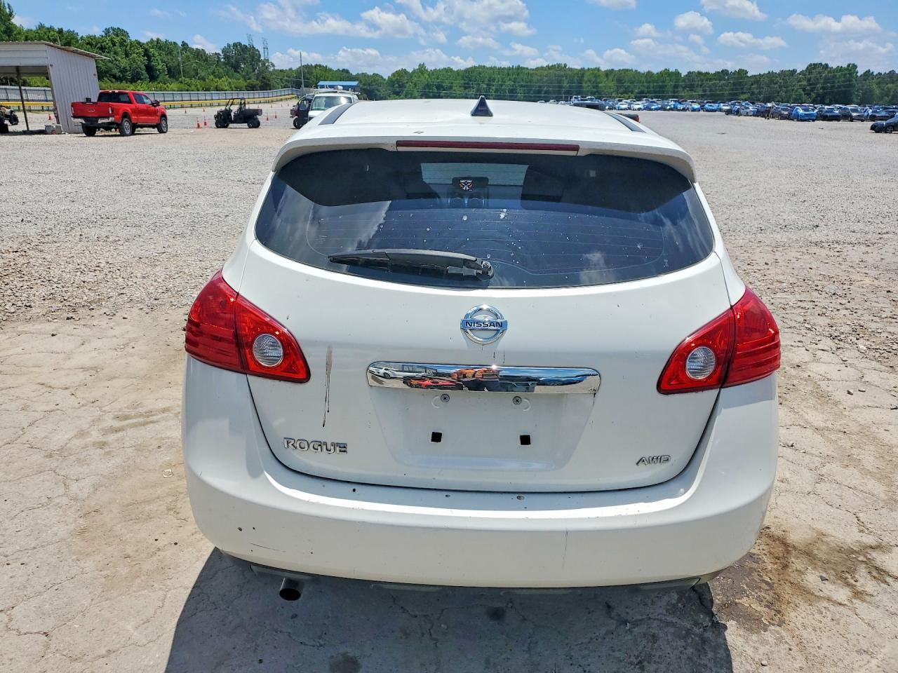 2013 Nissan Rogue S White vin: JN8AS5MV0DW663741
