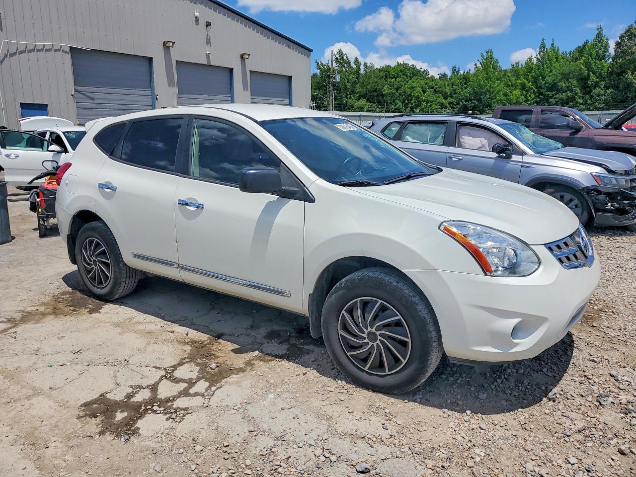 2013 Nissan Rogue S White vin: JN8AS5MV0DW663741