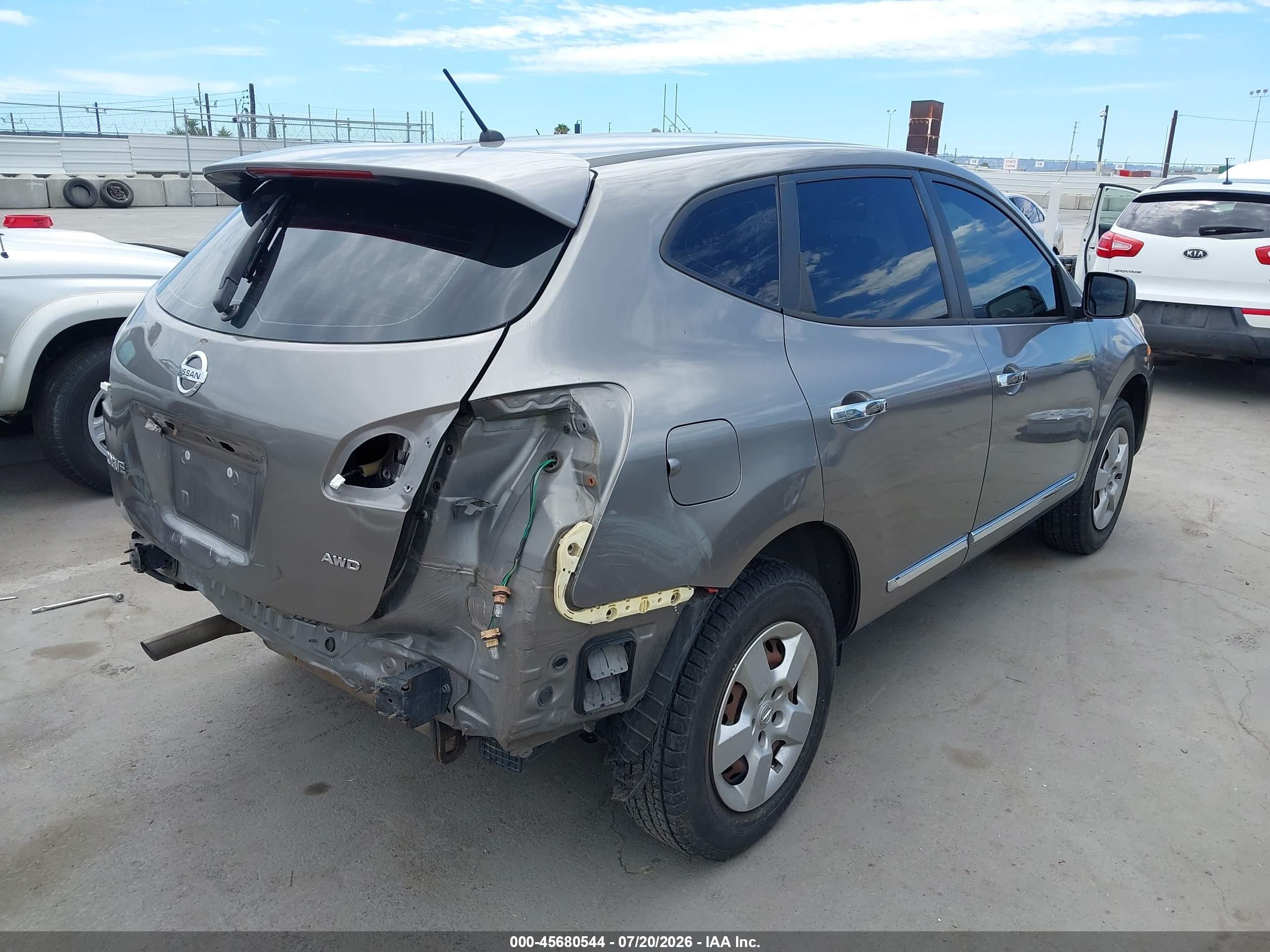 2013 Nissan Rogue S Gray vin: JN8AS5MV0DW664100