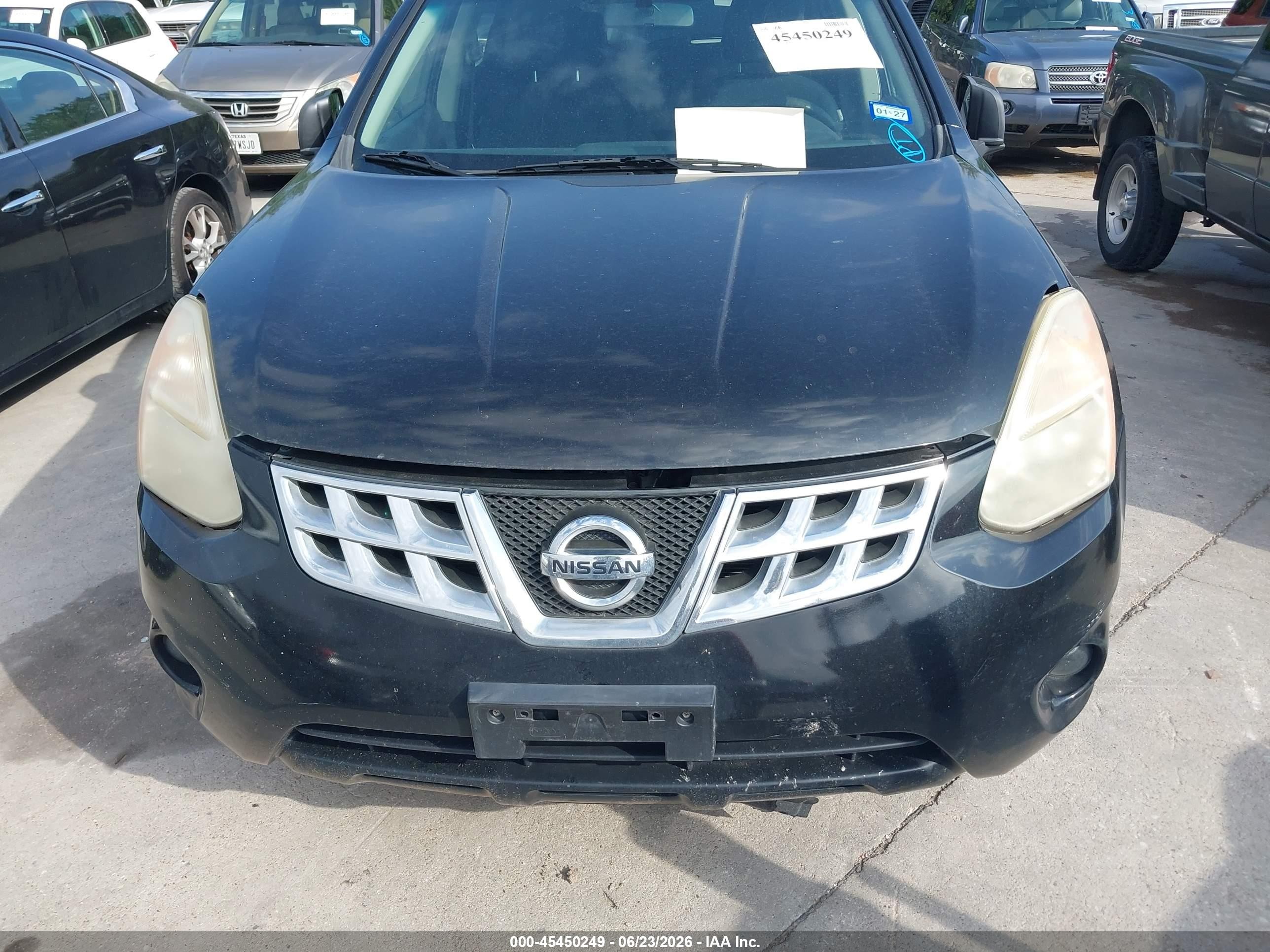 2013 Nissan Rogue S Black vin: JN8AS5MV0DW665229