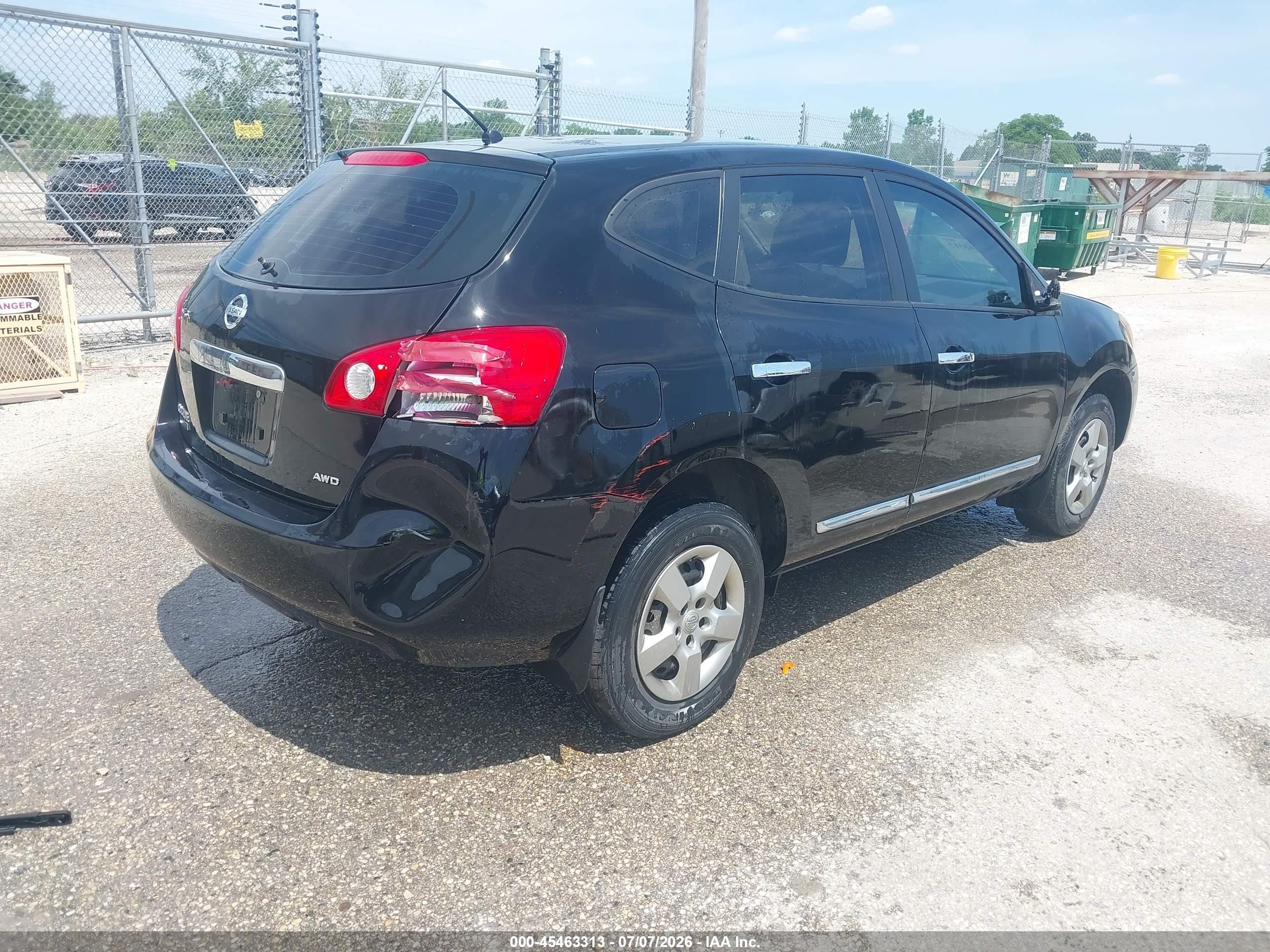 2014 Nissan Rogue Select S Black vin: JN8AS5MV0EW201889