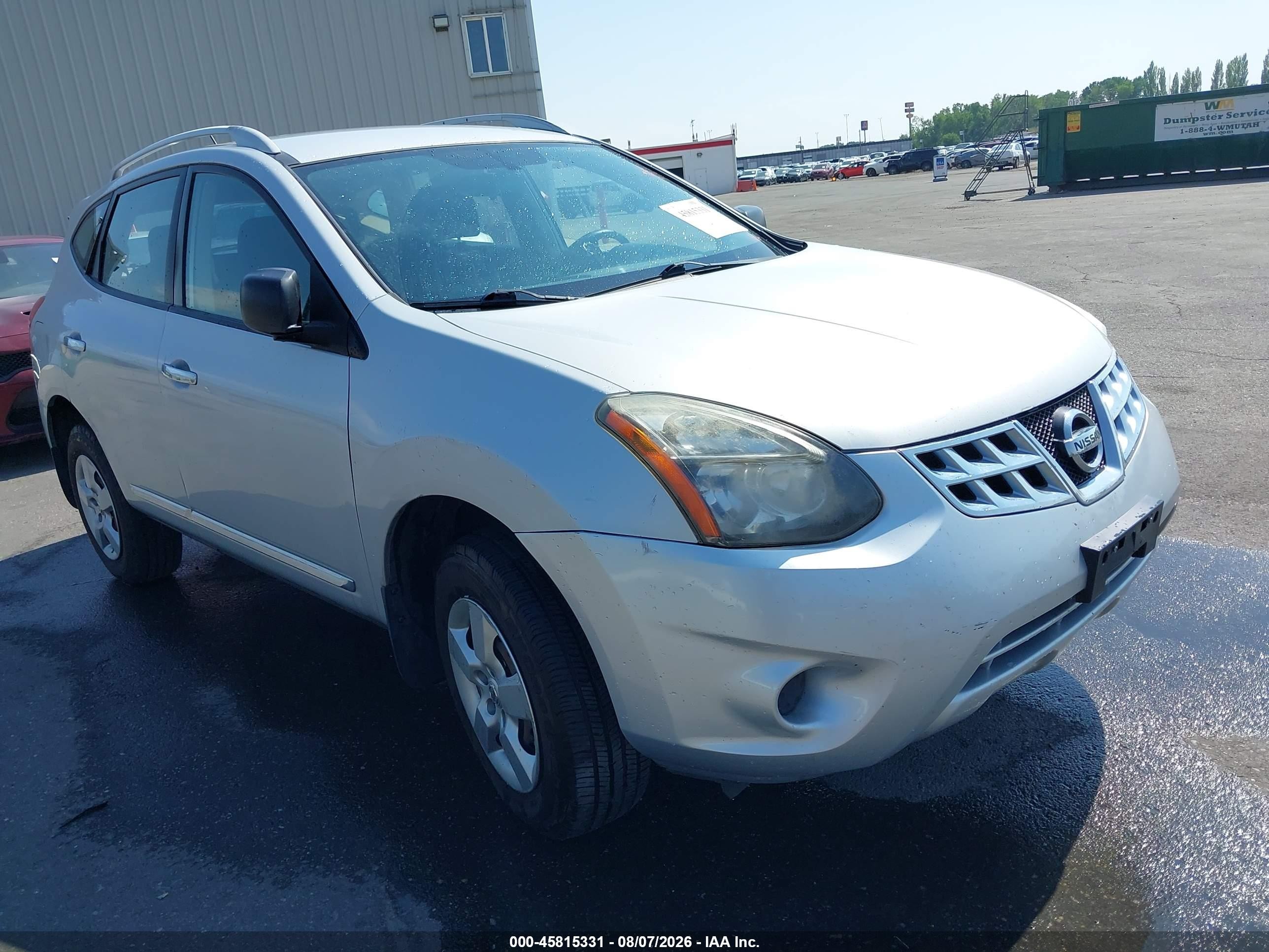 2014 Nissan Rogue Select S Silver vin: JN8AS5MV0EW705987