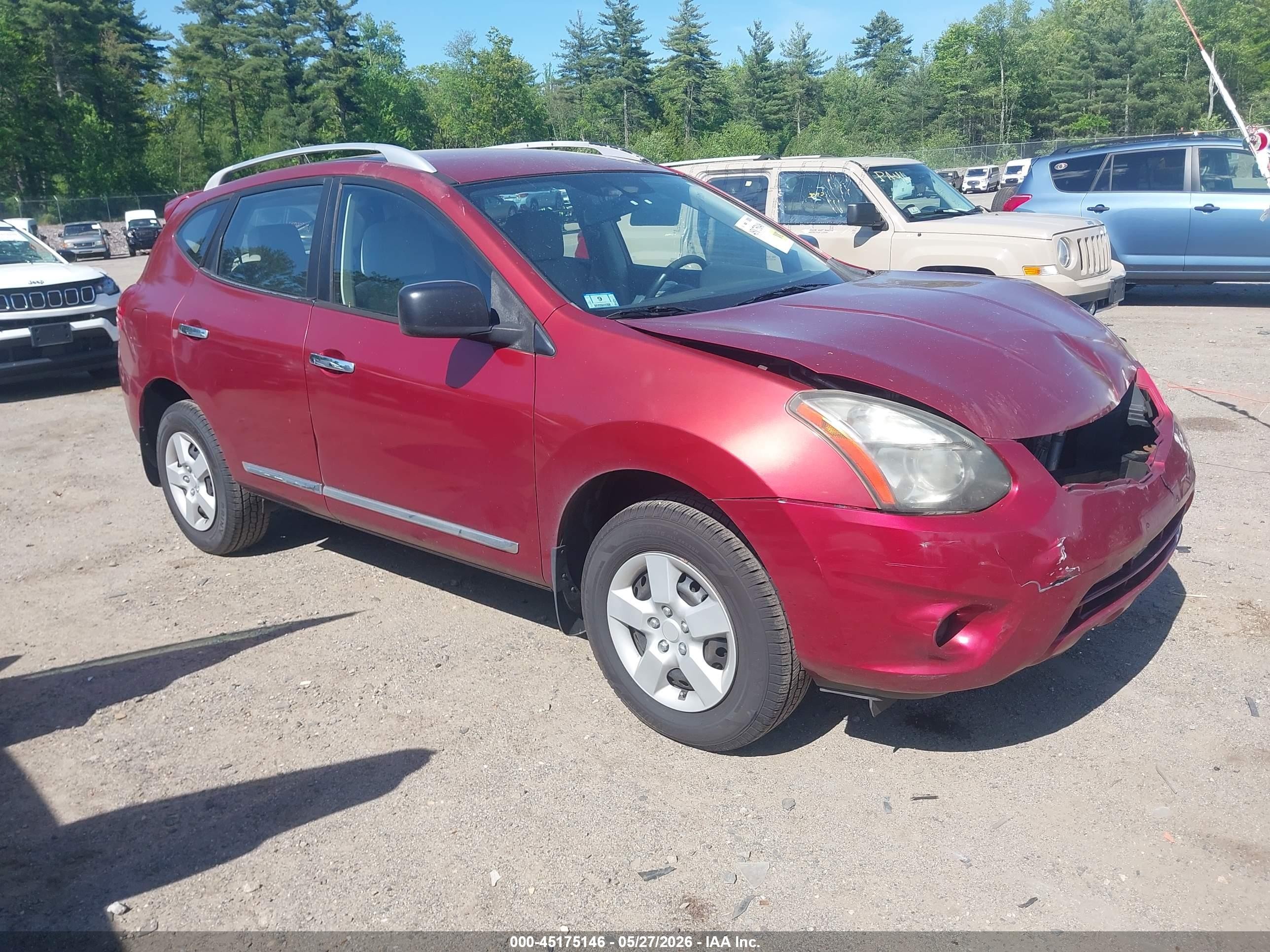 2014 Nissan Rogue Select S Red vin: JN8AS5MV0EW715578