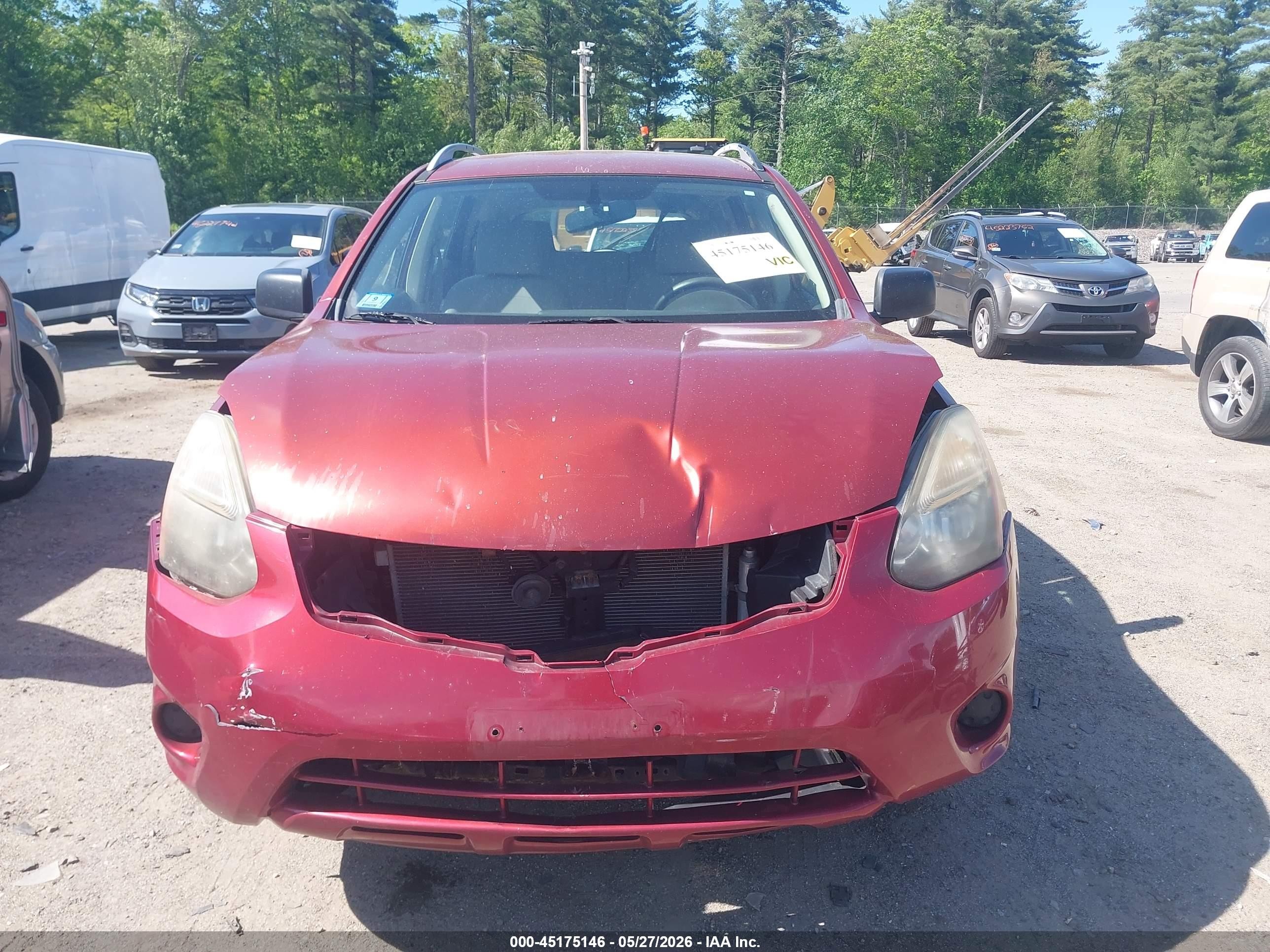 2014 Nissan Rogue Select S Red vin: JN8AS5MV0EW715578