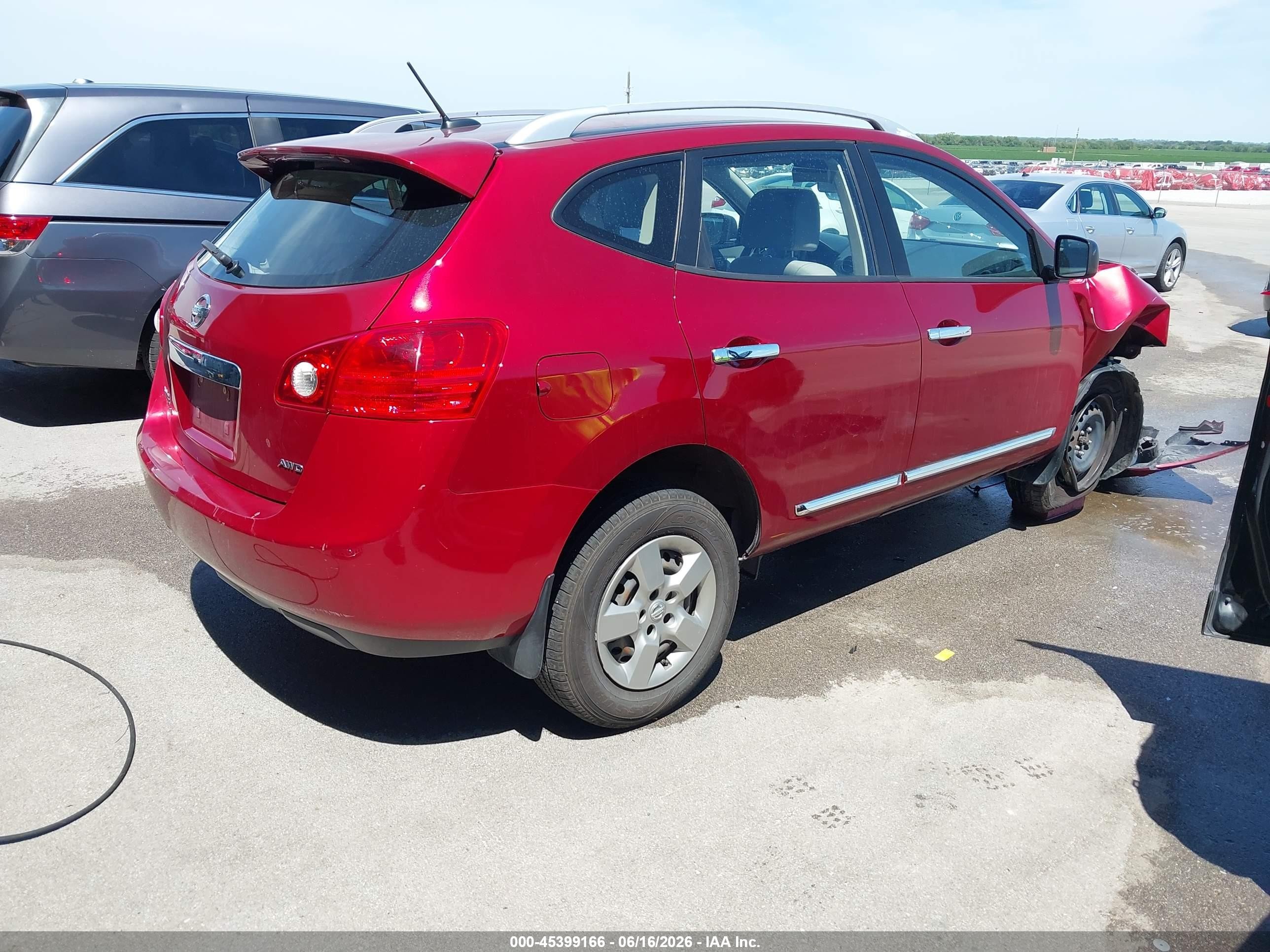 2014 Nissan Rogue Select S Red vin: JN8AS5MV0EW716360