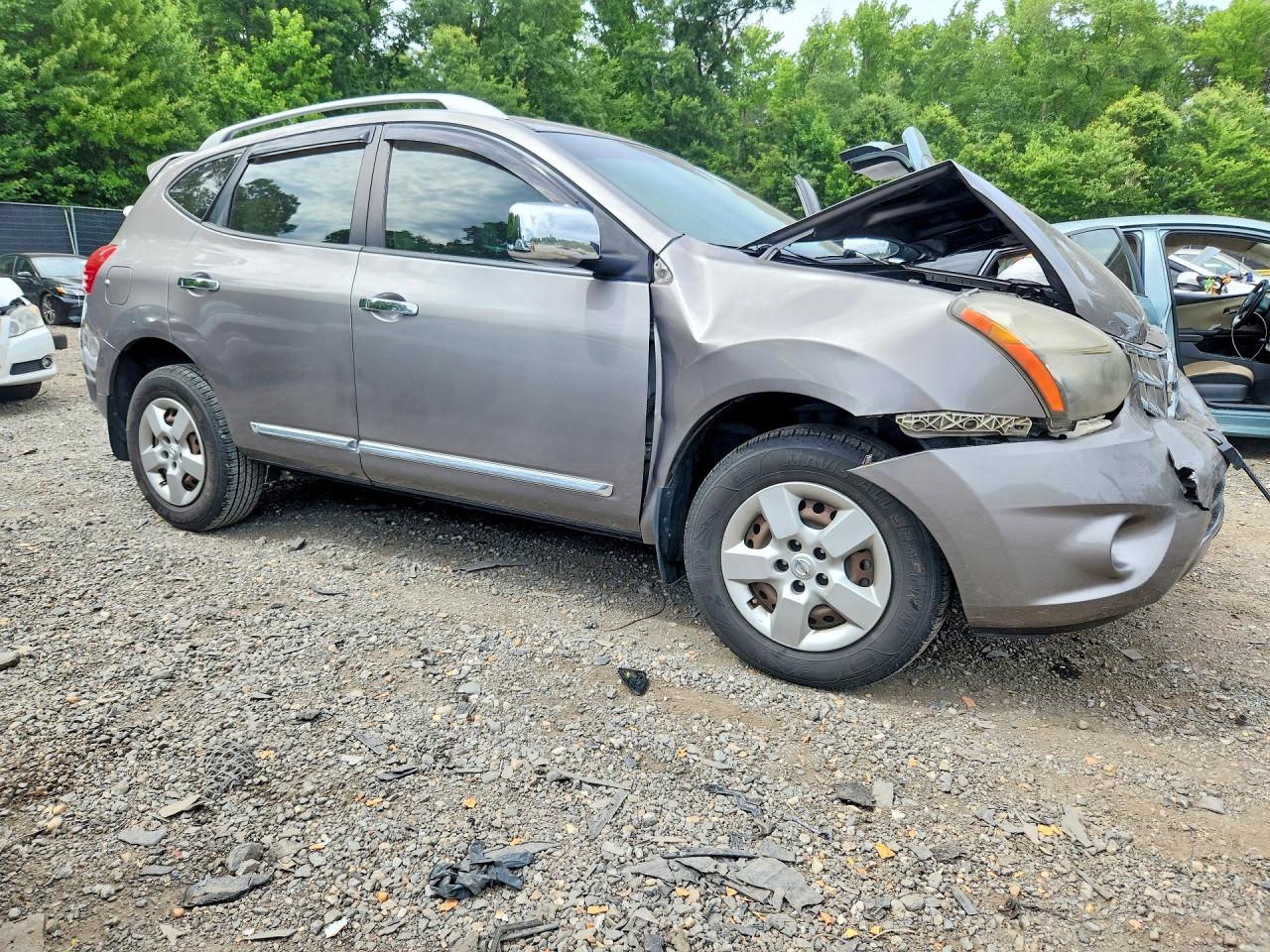 2014 Nissan Rogue Select S Gray vin: JN8AS5MV0EW716875