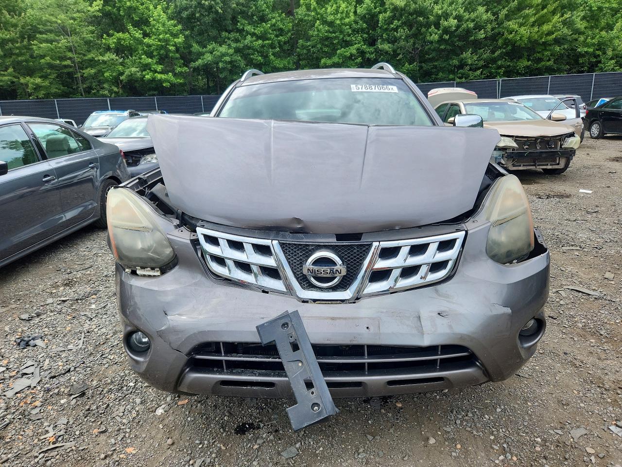 2014 Nissan Rogue Select S Gray vin: JN8AS5MV0EW716875