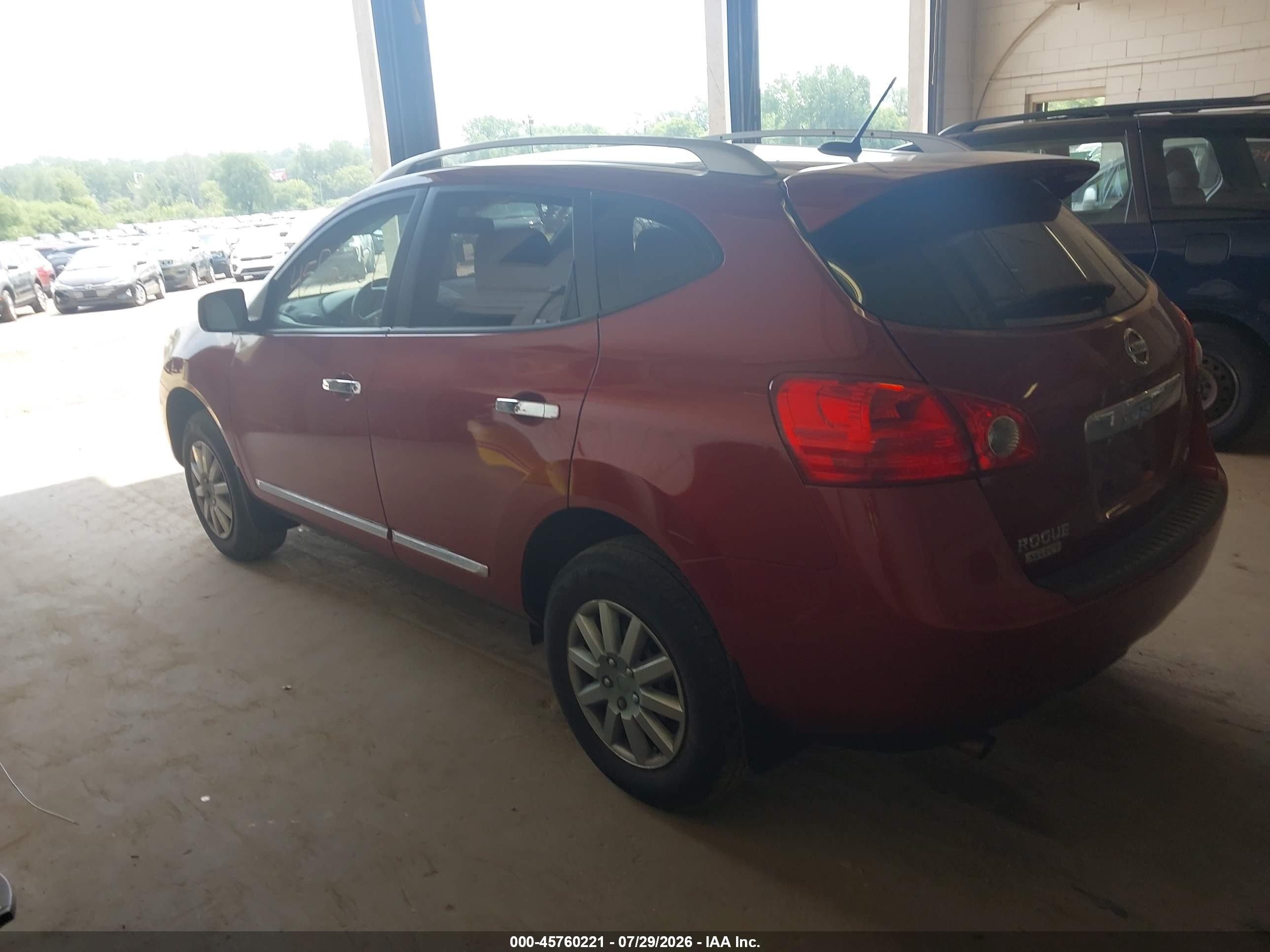 2015 Nissan Rogue Select S Red vin: JN8AS5MV0FW254738