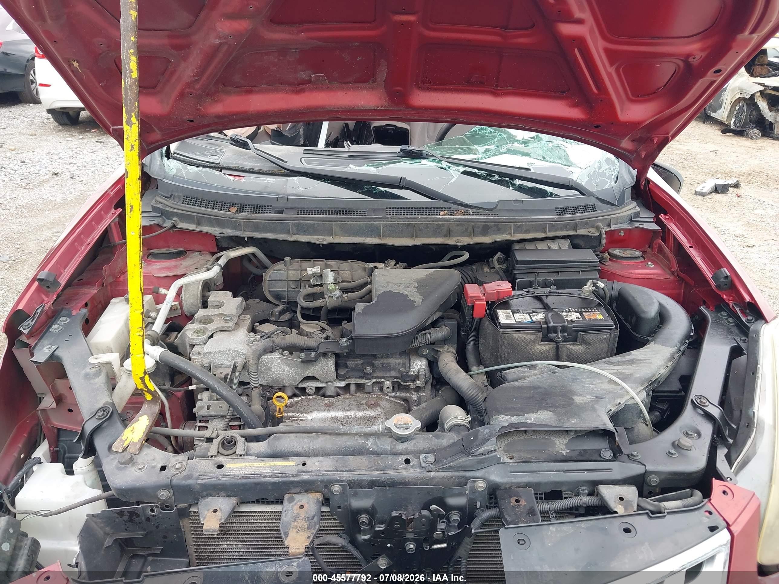 2015 Nissan Rogue Select S Красный vin: JN8AS5MV0FW750493
