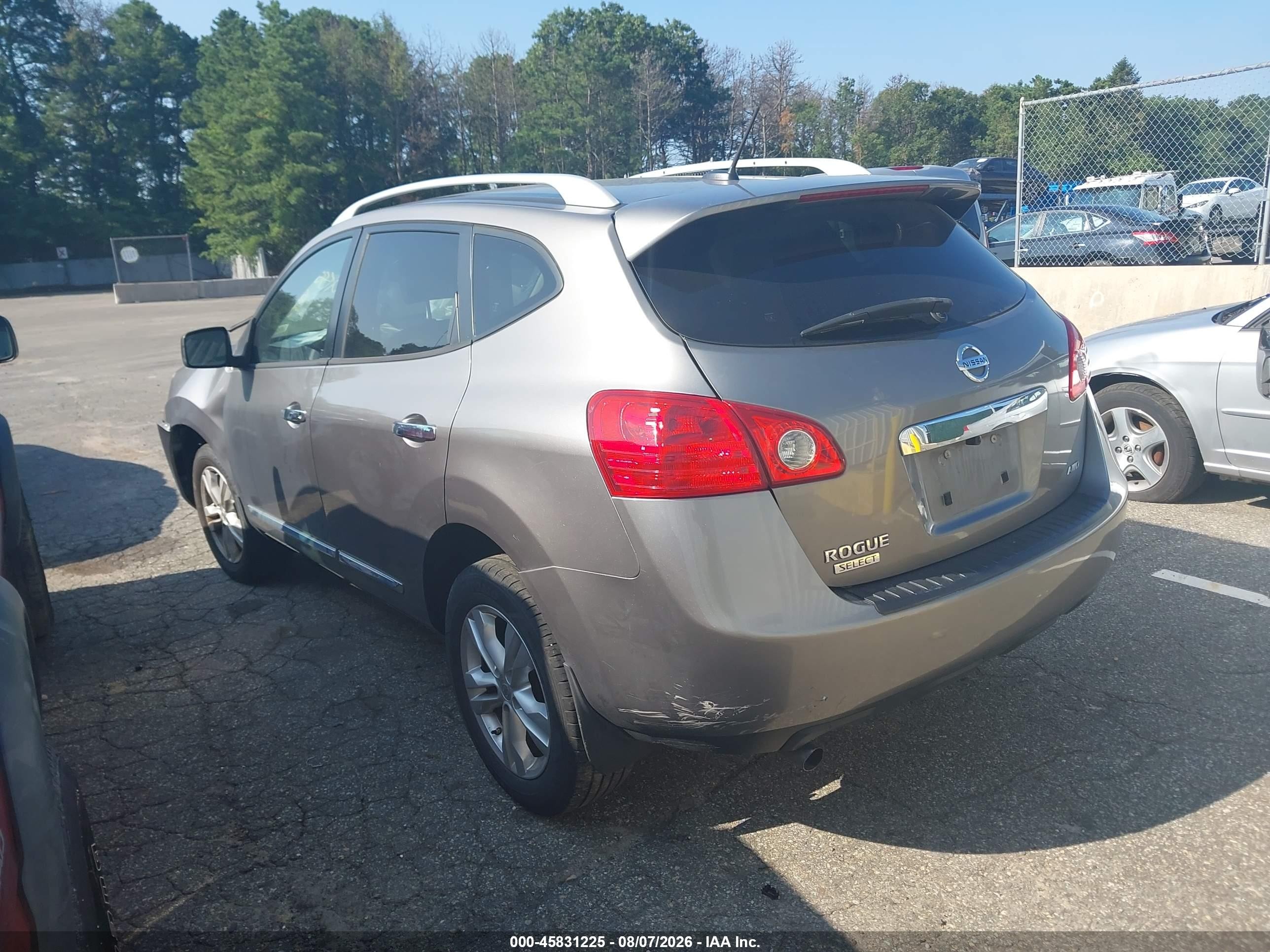 2015 Nissan Rogue Select S Gray vin: JN8AS5MV0FW765950
