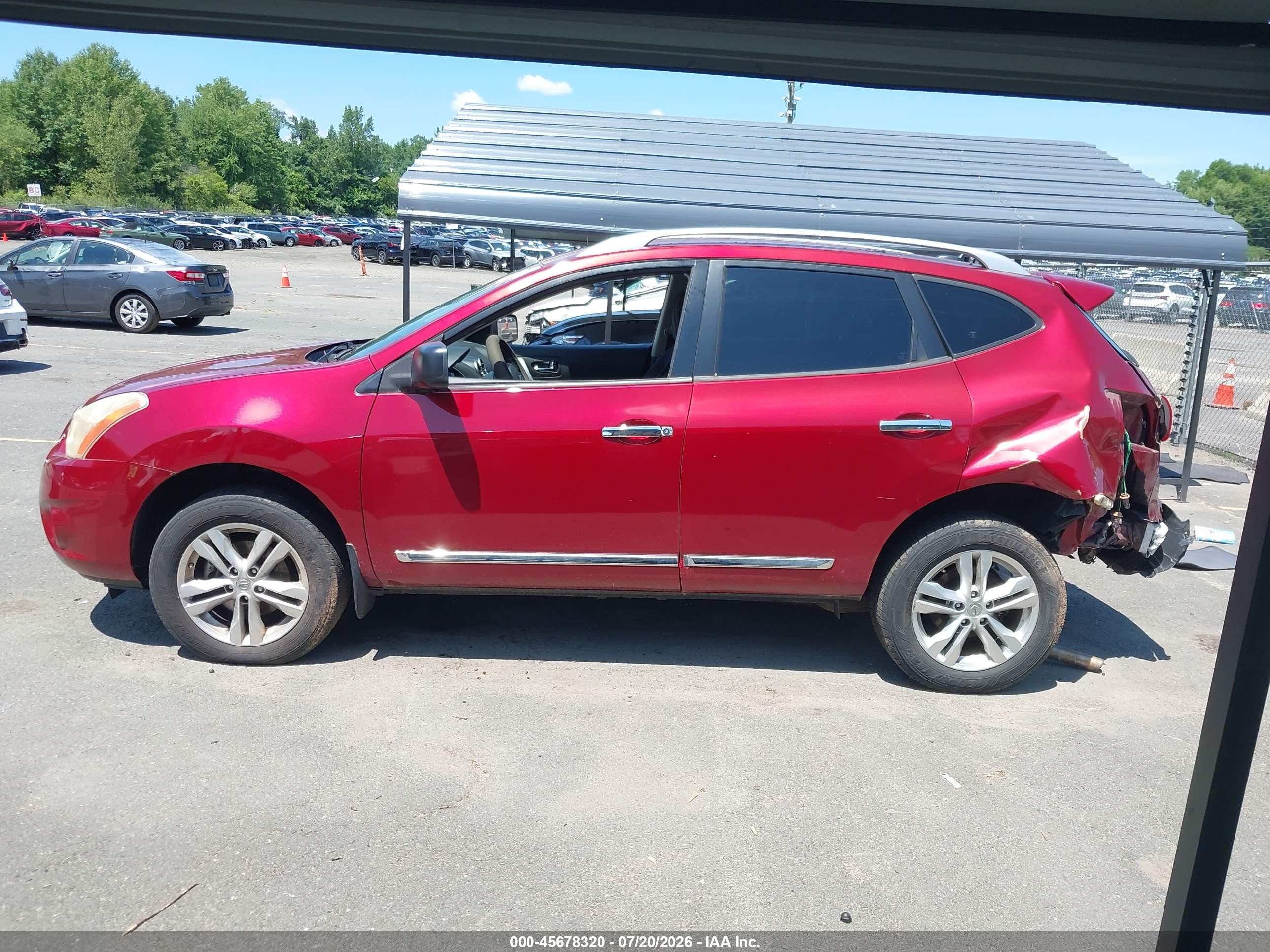 2015 Nissan Rogue Select S Red vin: JN8AS5MV0FW766502