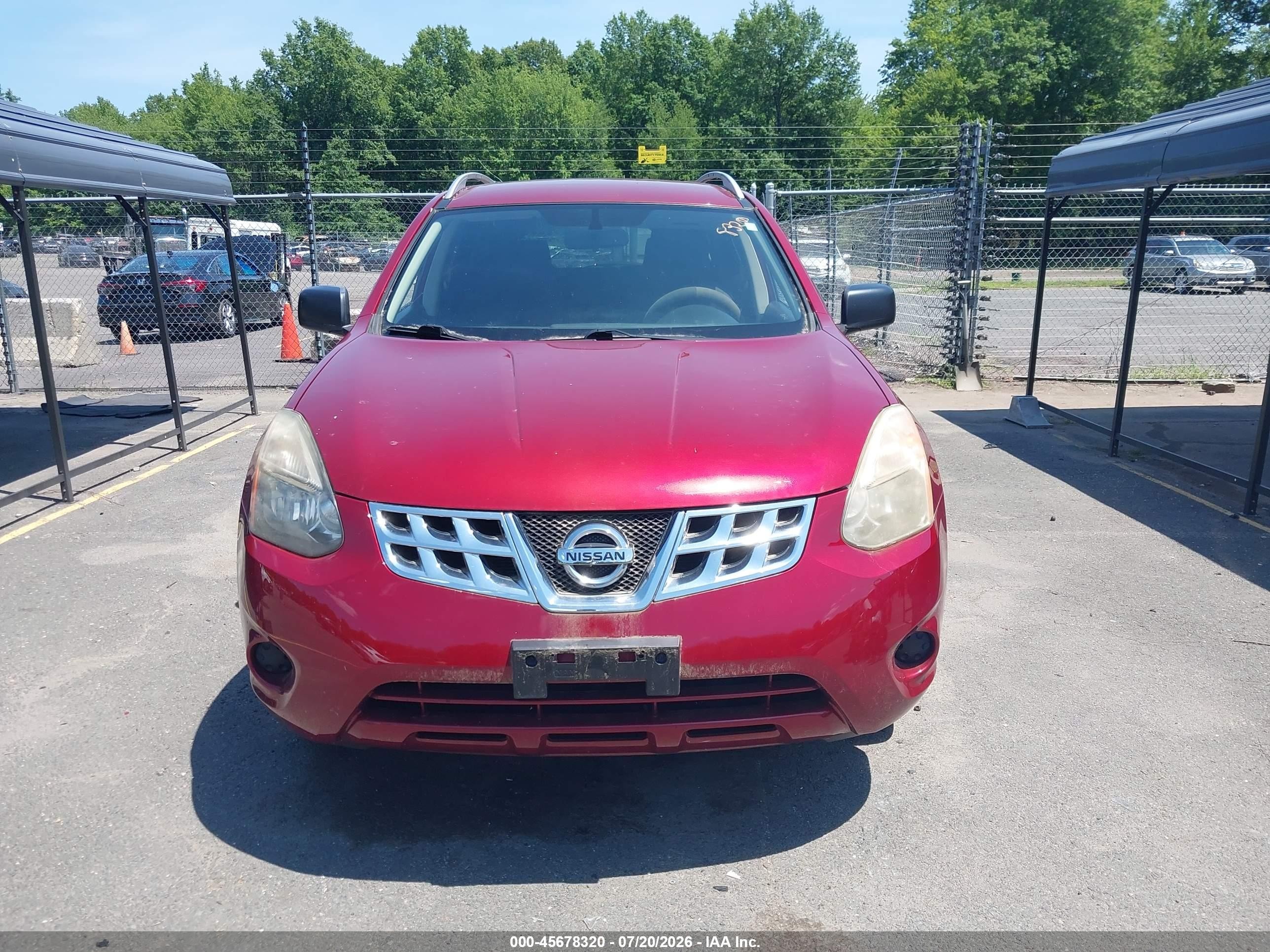 2015 Nissan Rogue Select S Red vin: JN8AS5MV0FW766502